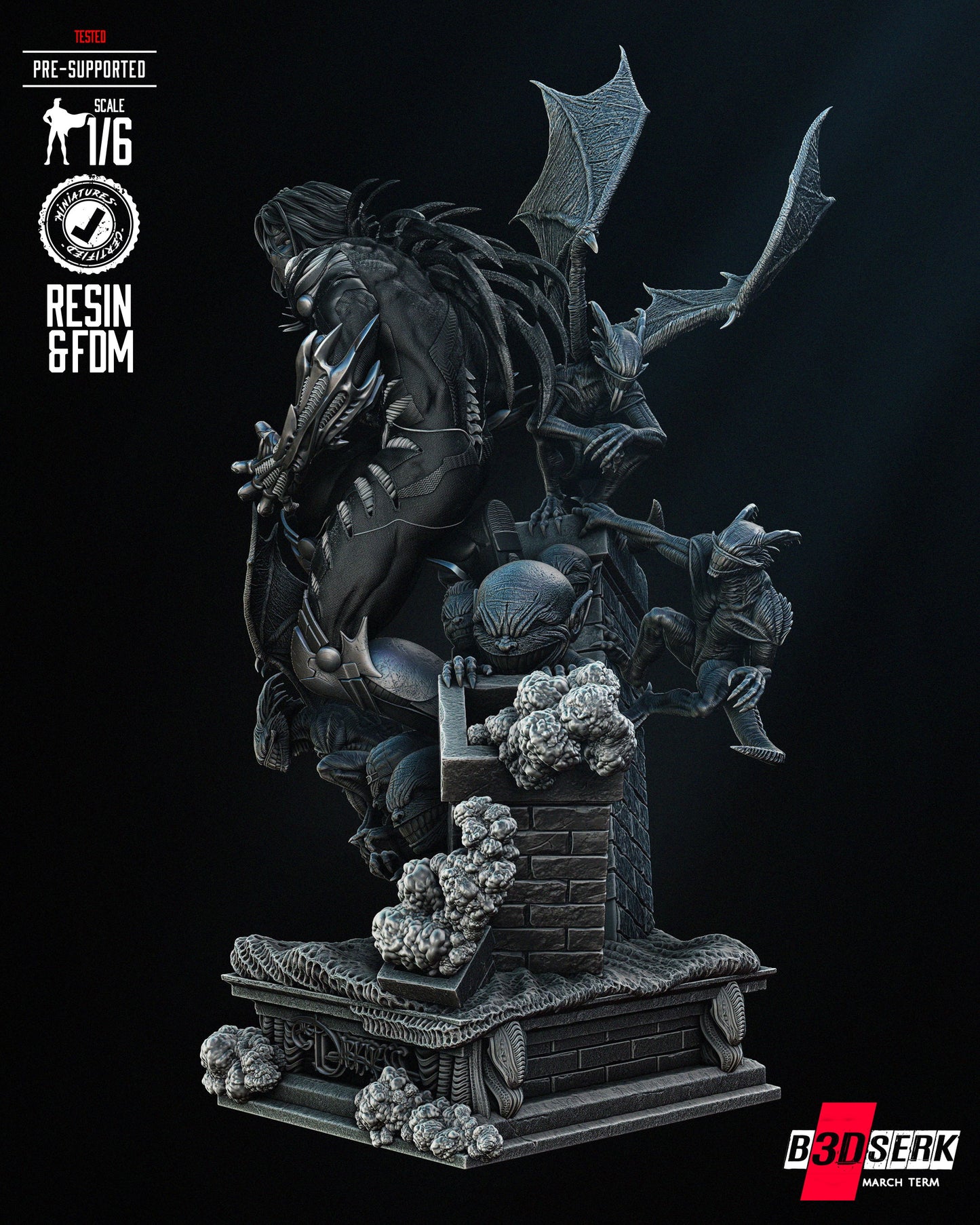 Darkness Resin Sculpture Fan Art Pro Painted - MTO