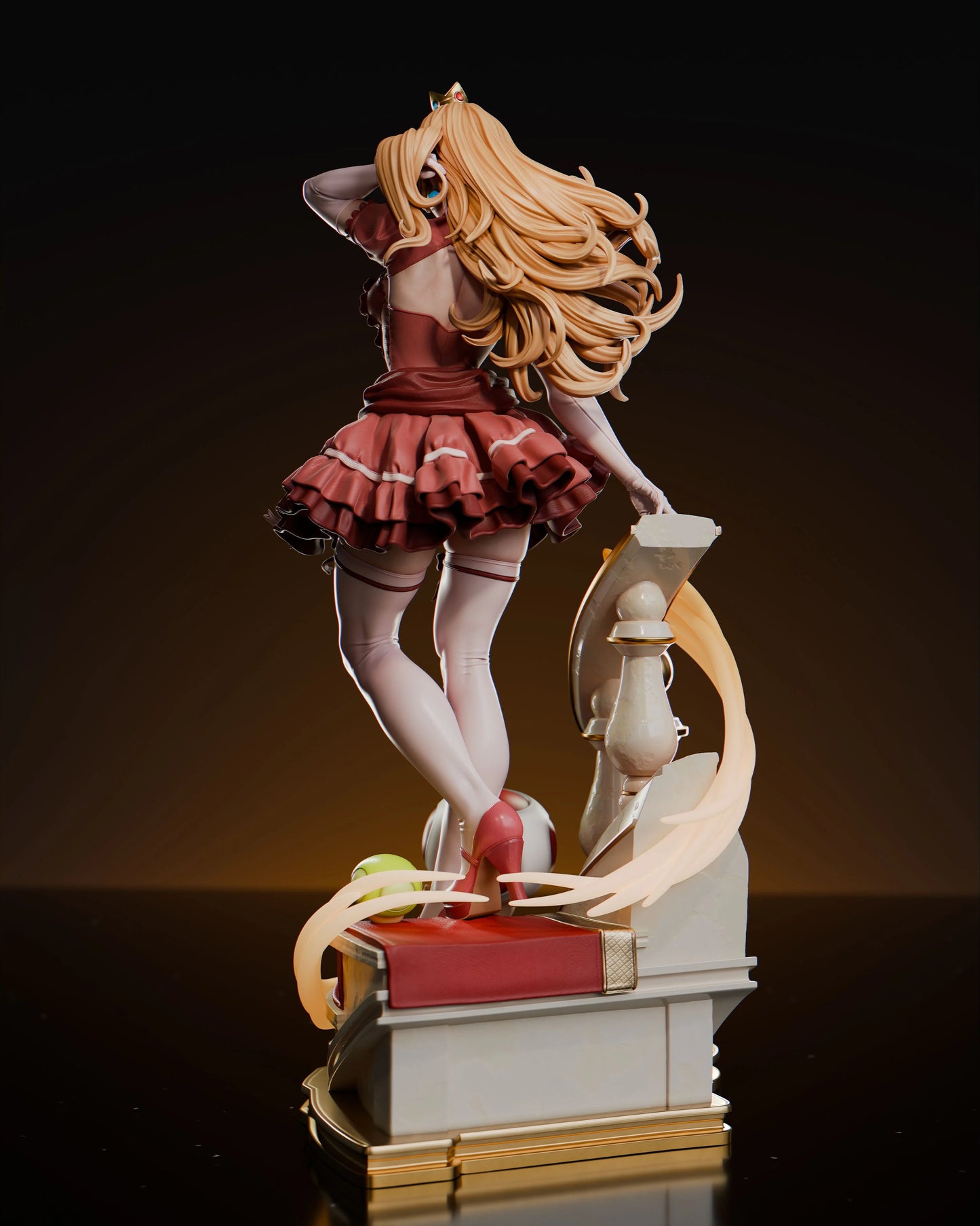 Princess Peach Resin Fan Art (Design by Abe3D)