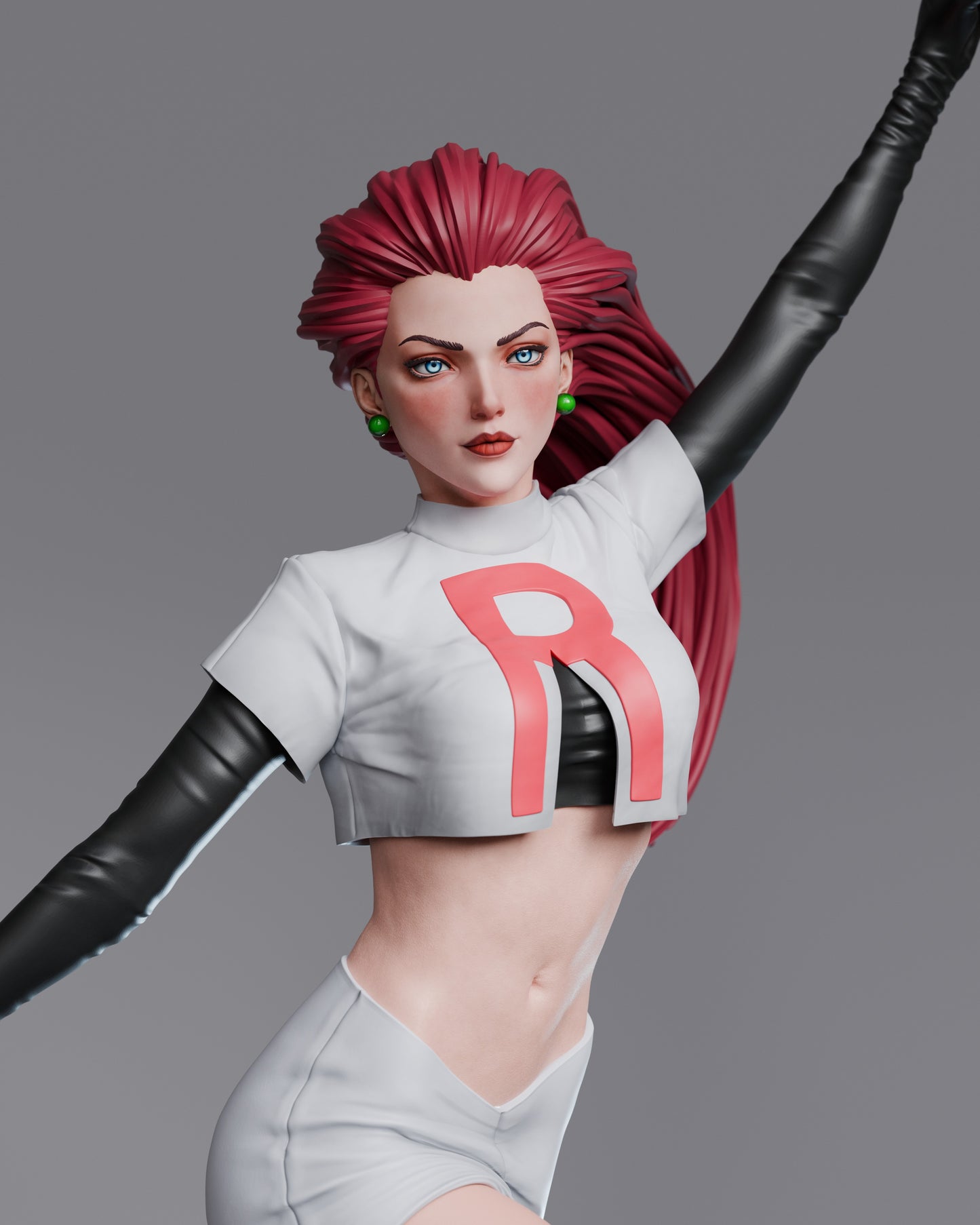 Team Rocket Jessie from Pokemon Resin Fan Art - MTO (Design by Abe3D)