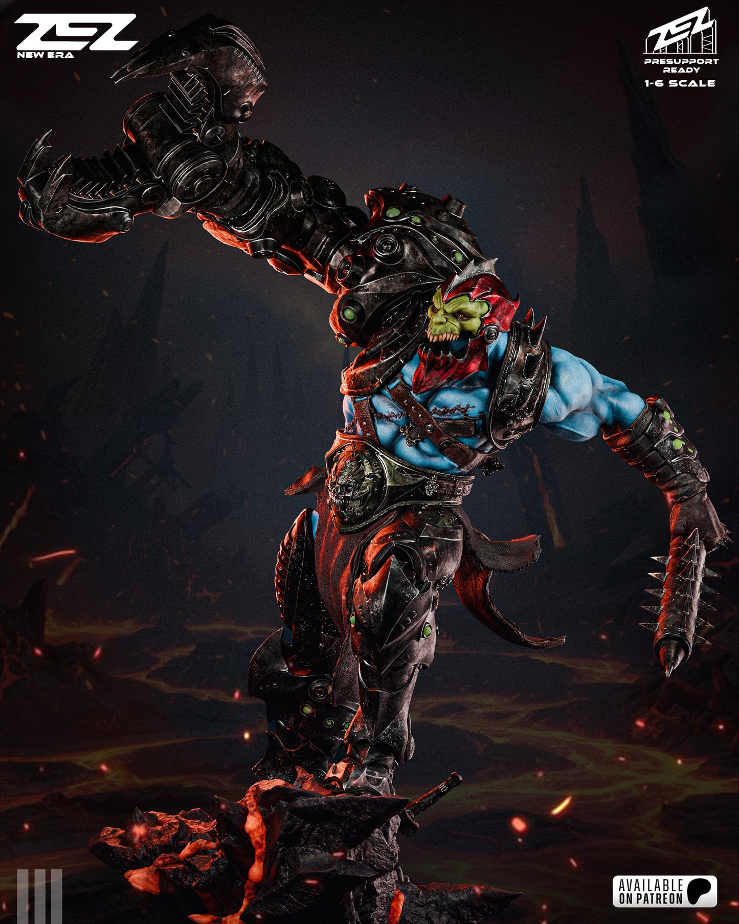 Trapjaw Resin Art (Design by ZEZ Studios)