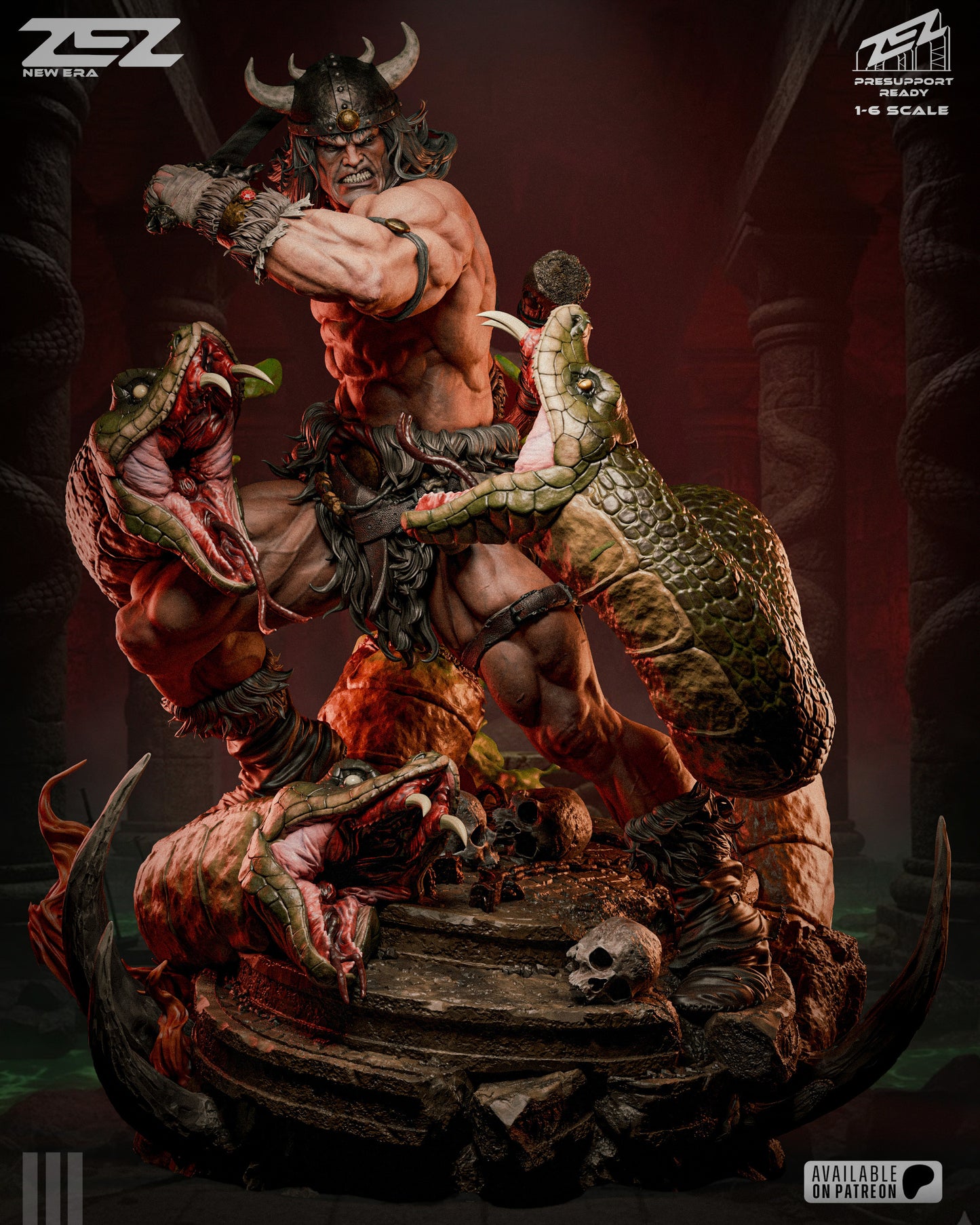 Conan the Barbarian - Resin Art MTO (Designed by ZEZ Studios)