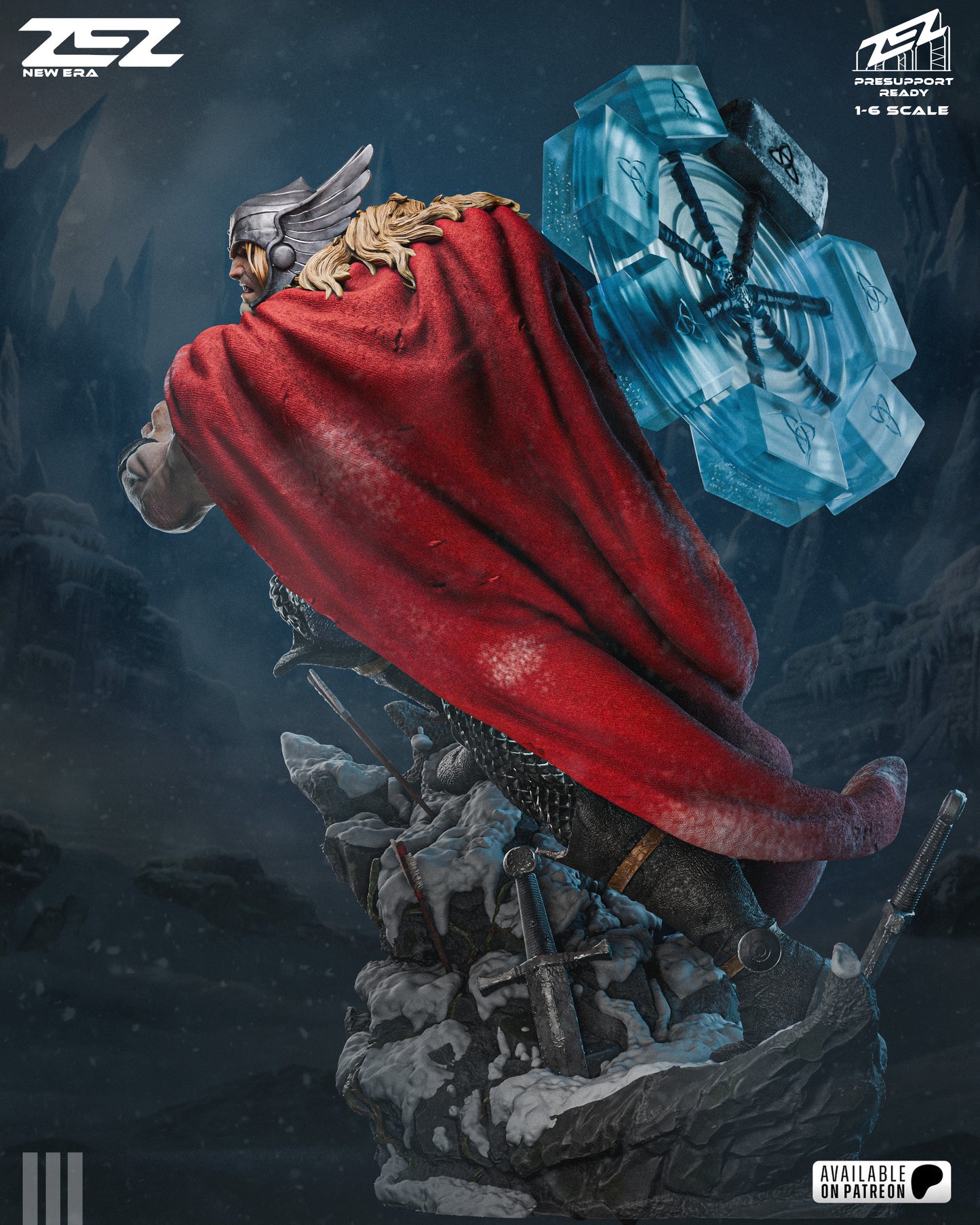 Thor Resin Art (Design by ZEZ Studios)