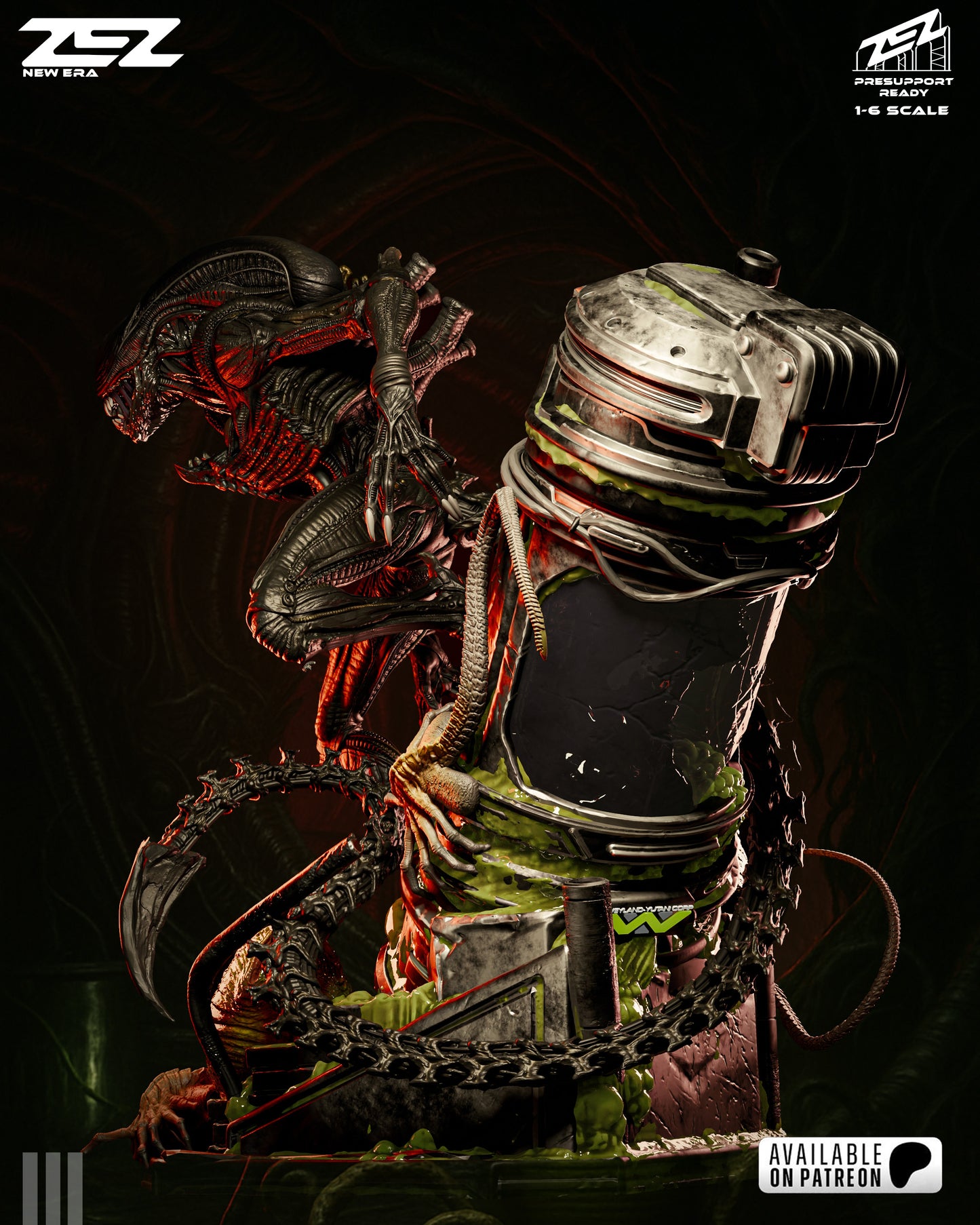 Deadly Alien Resin Fan Art - MTO (ZEZ)