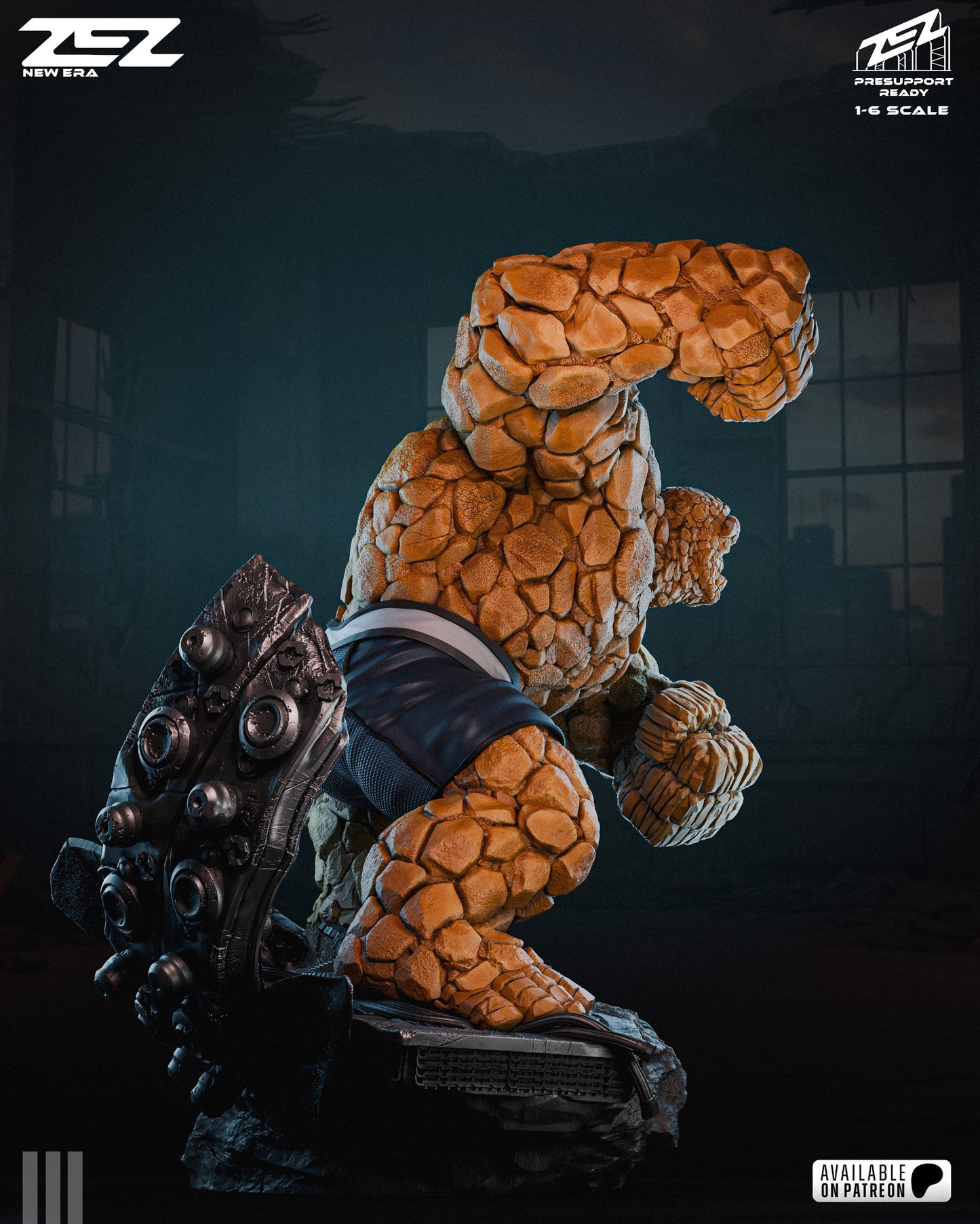 The Thing Resin Art (Design by ZEZ Studios)