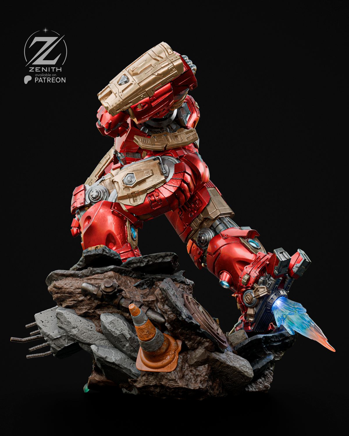 Hulkbuster Resin Art (Design by Zenith)