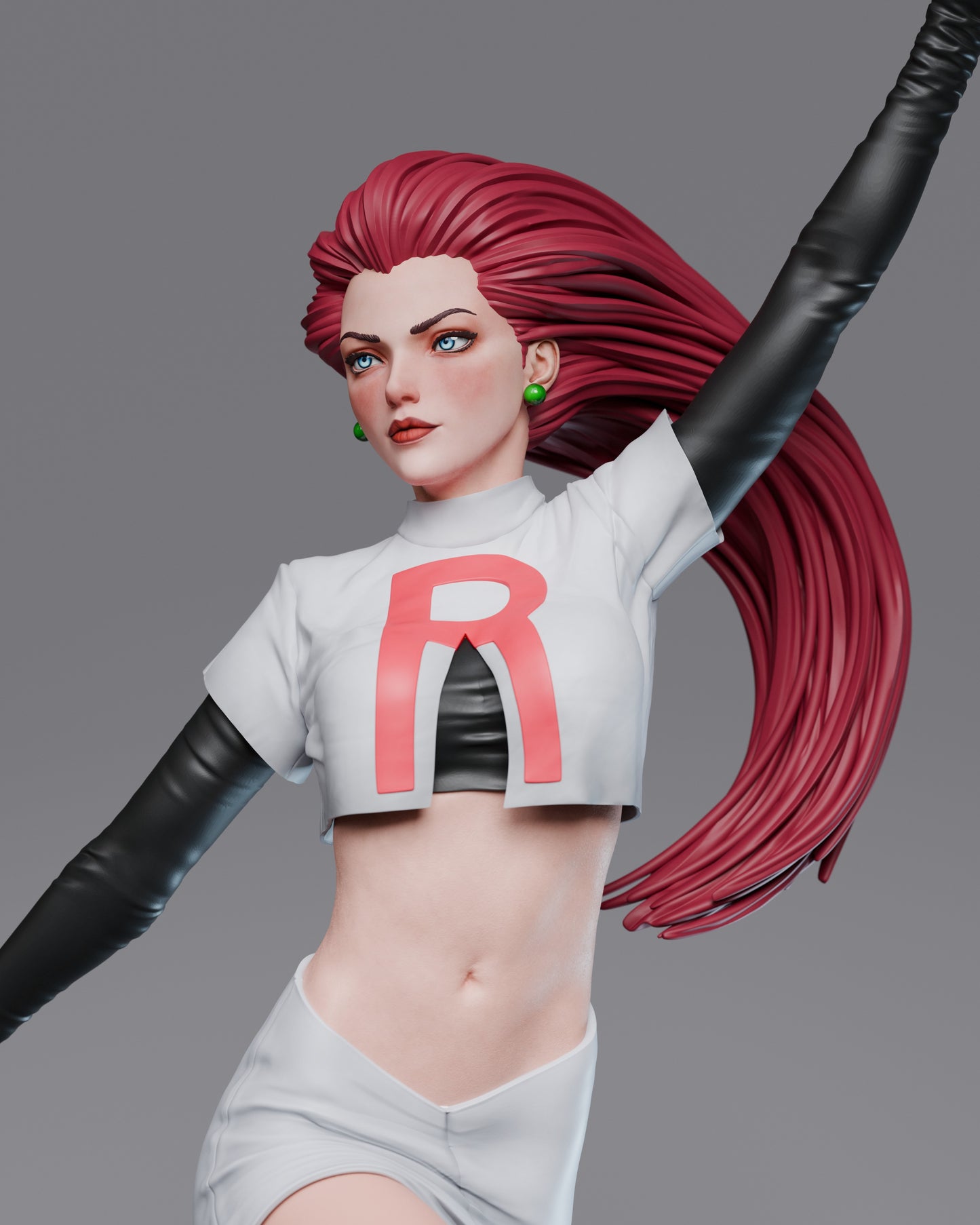 Team Rocket Jessie from Pokemon Resin Fan Art - MTO (Design by Abe3D)