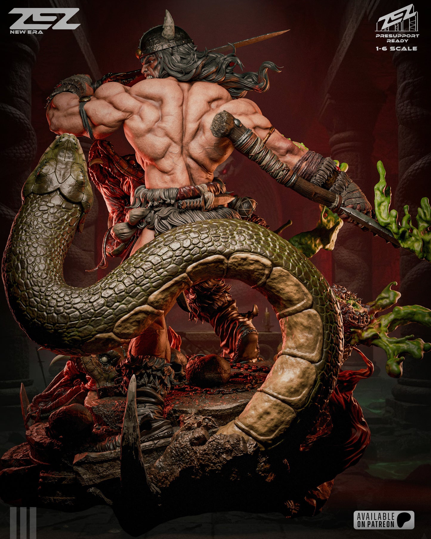 Conan the Barbarian - Resin Art MTO (Designed by ZEZ Studios)
