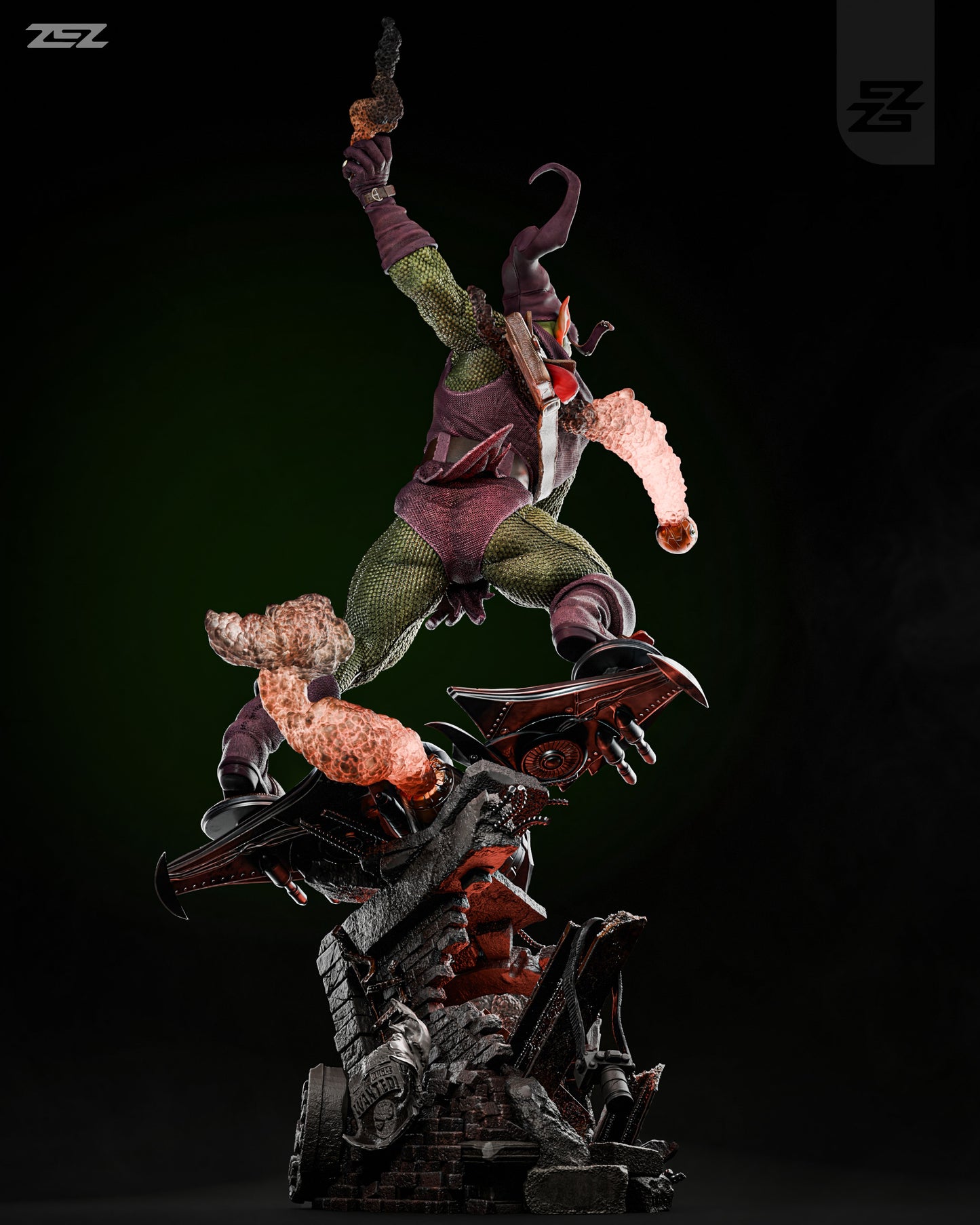 Green Goblin Resin Fan Art Pro Painted - MTO (ZEZ)