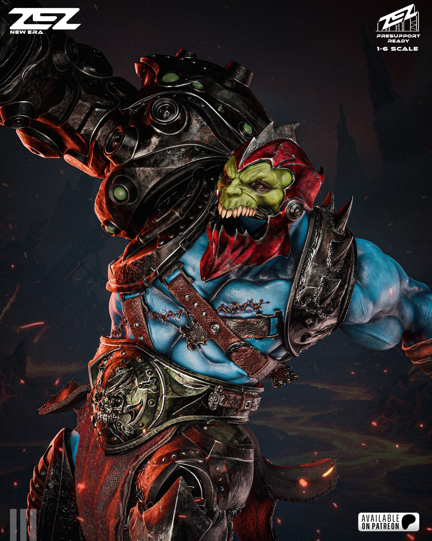 Trapjaw Resin Art (Design by ZEZ Studios)