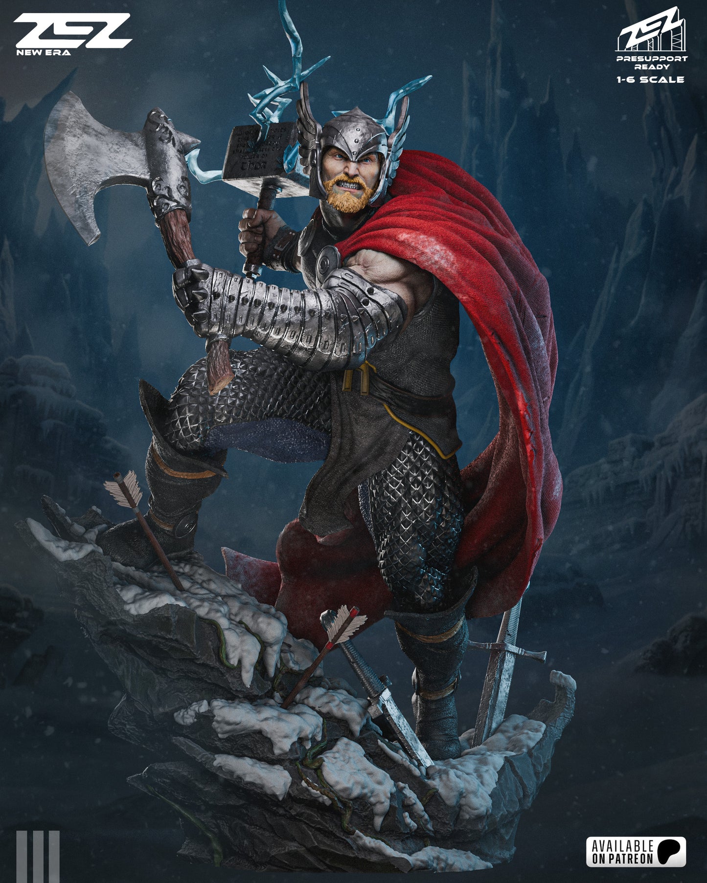 Thor Resin Art (Design by ZEZ Studios)