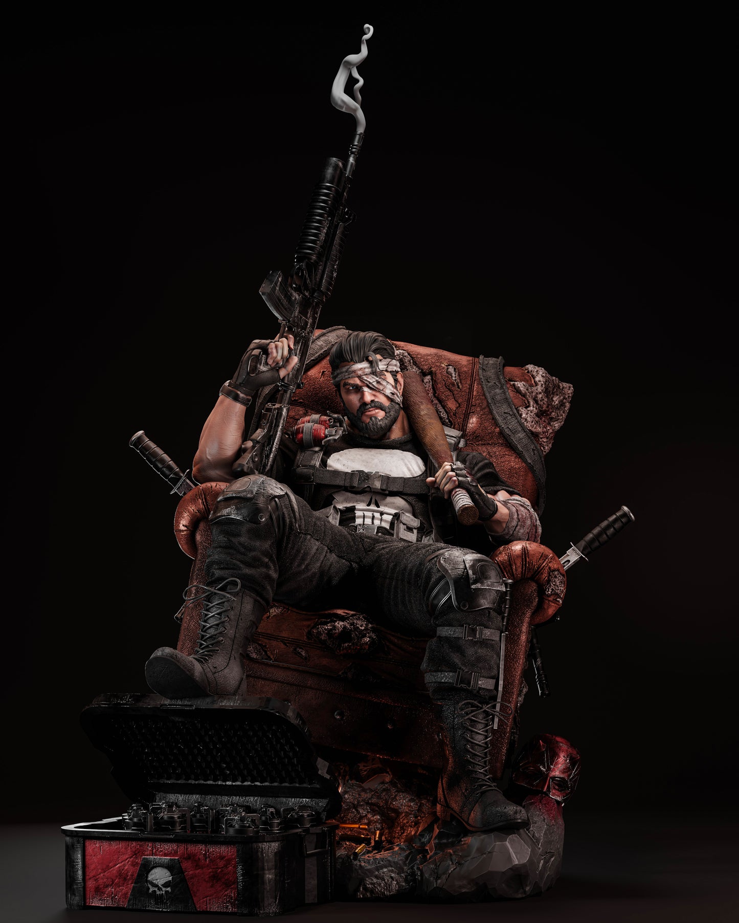 Punisher Resin Fan Art - MTO (ZEZ)