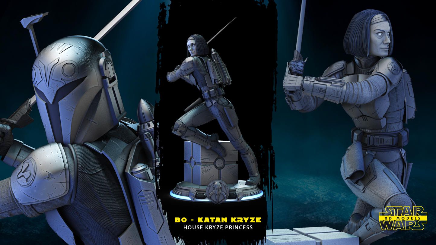 Bo Katan Resin Fan Art Pro Painted - MTO