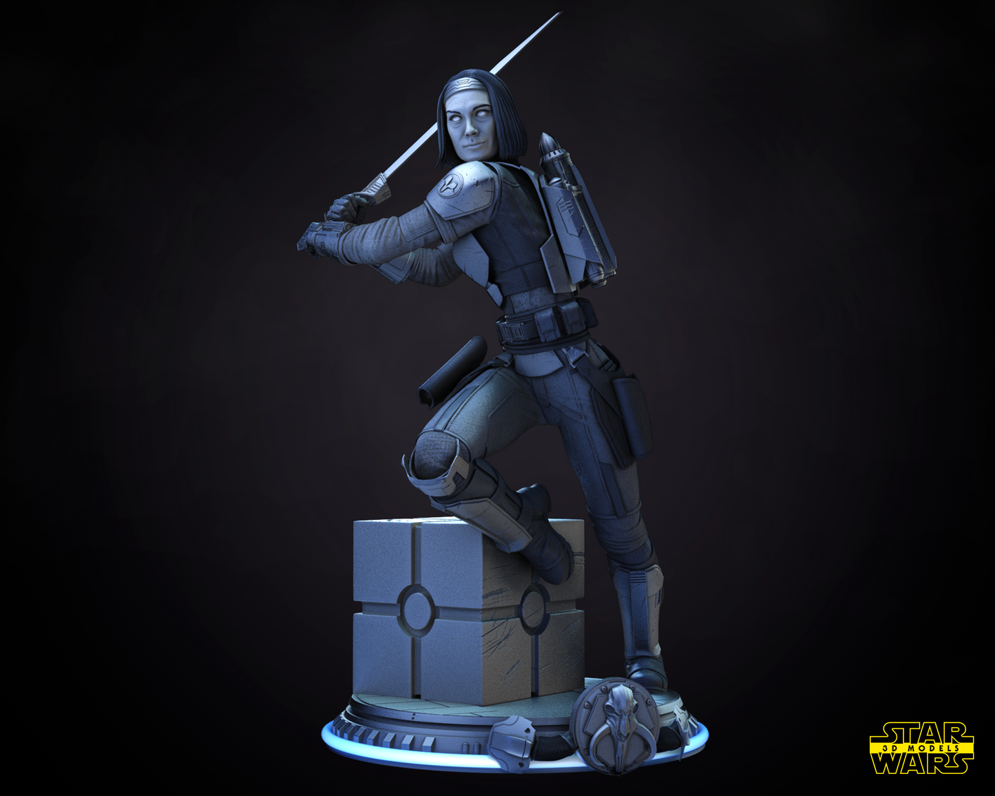 Bo Katan Resin Fan Art Pro Painted - MTO