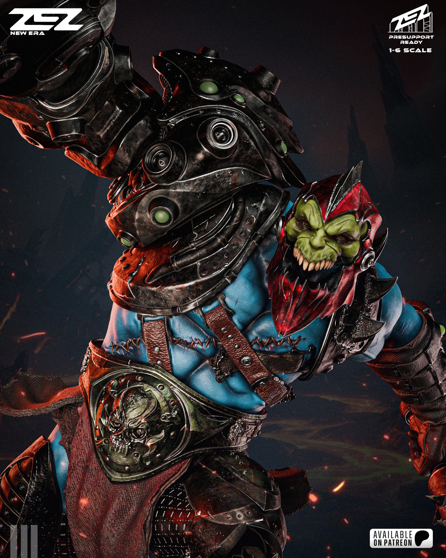 Trapjaw Resin Art (Design by ZEZ Studios)