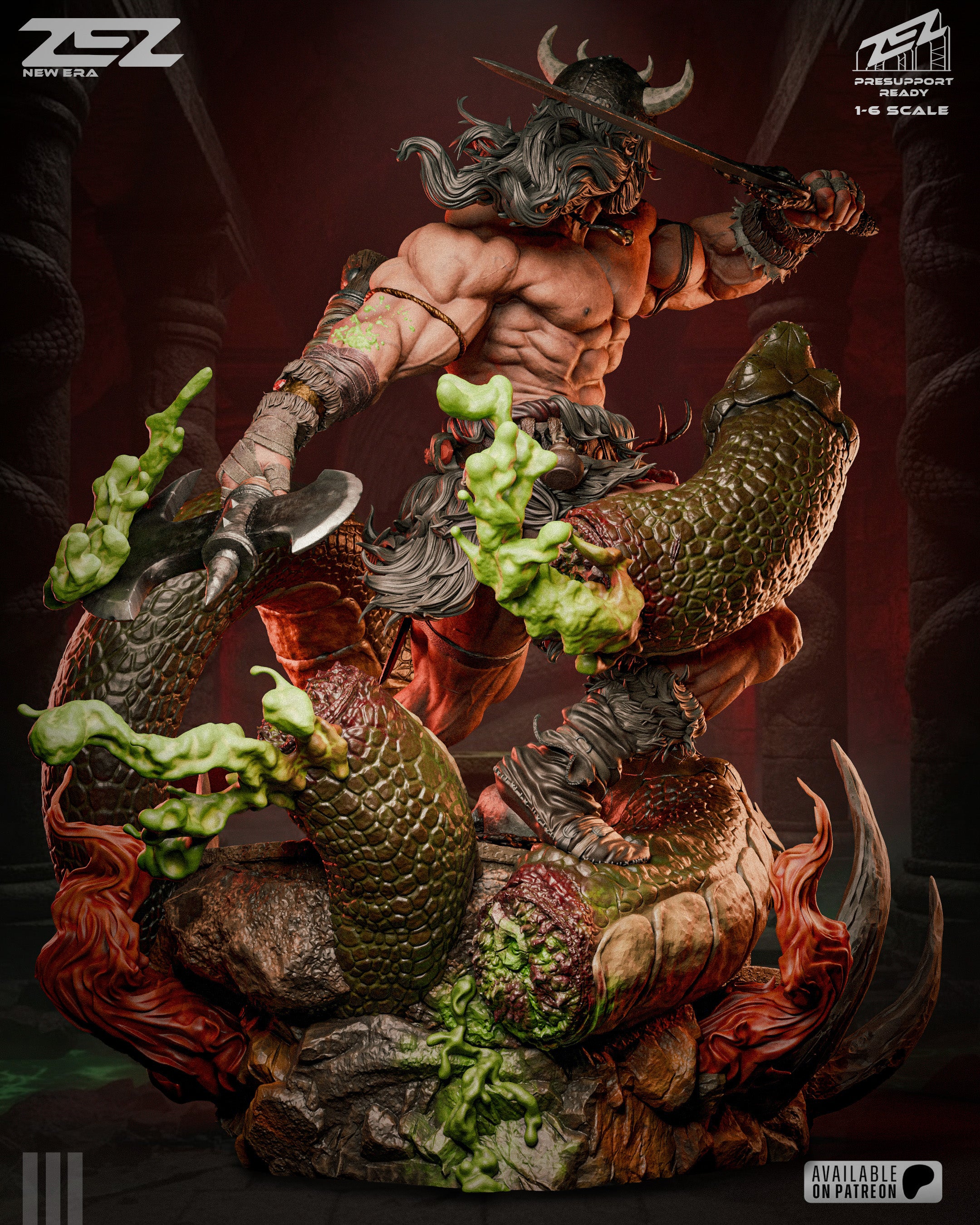 レジンアート Conan the Barbarian - Resin Art MTO (Designed by ZEZ Studios