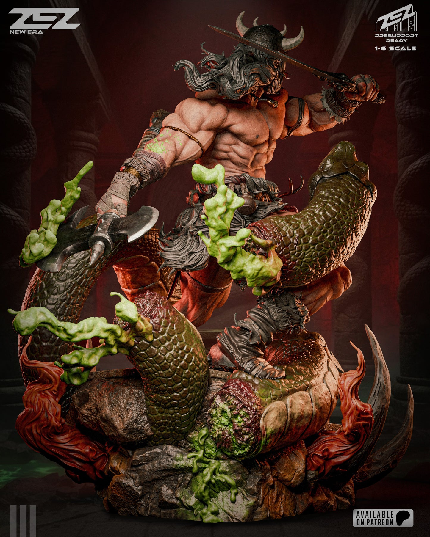 Conan the Barbarian - Resin Art MTO (Designed by ZEZ Studios)