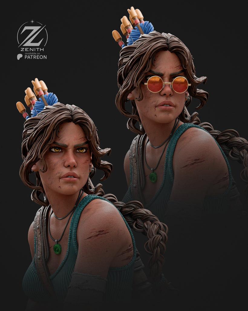 Lara Croft Resin Fan Art MTO (Design by Zenith)