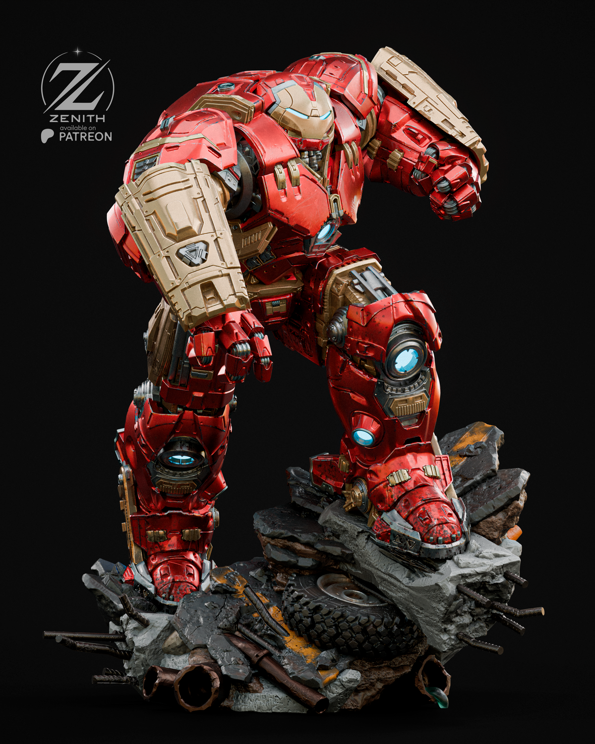 Hulkbuster Resin Art (Design by Zenith)