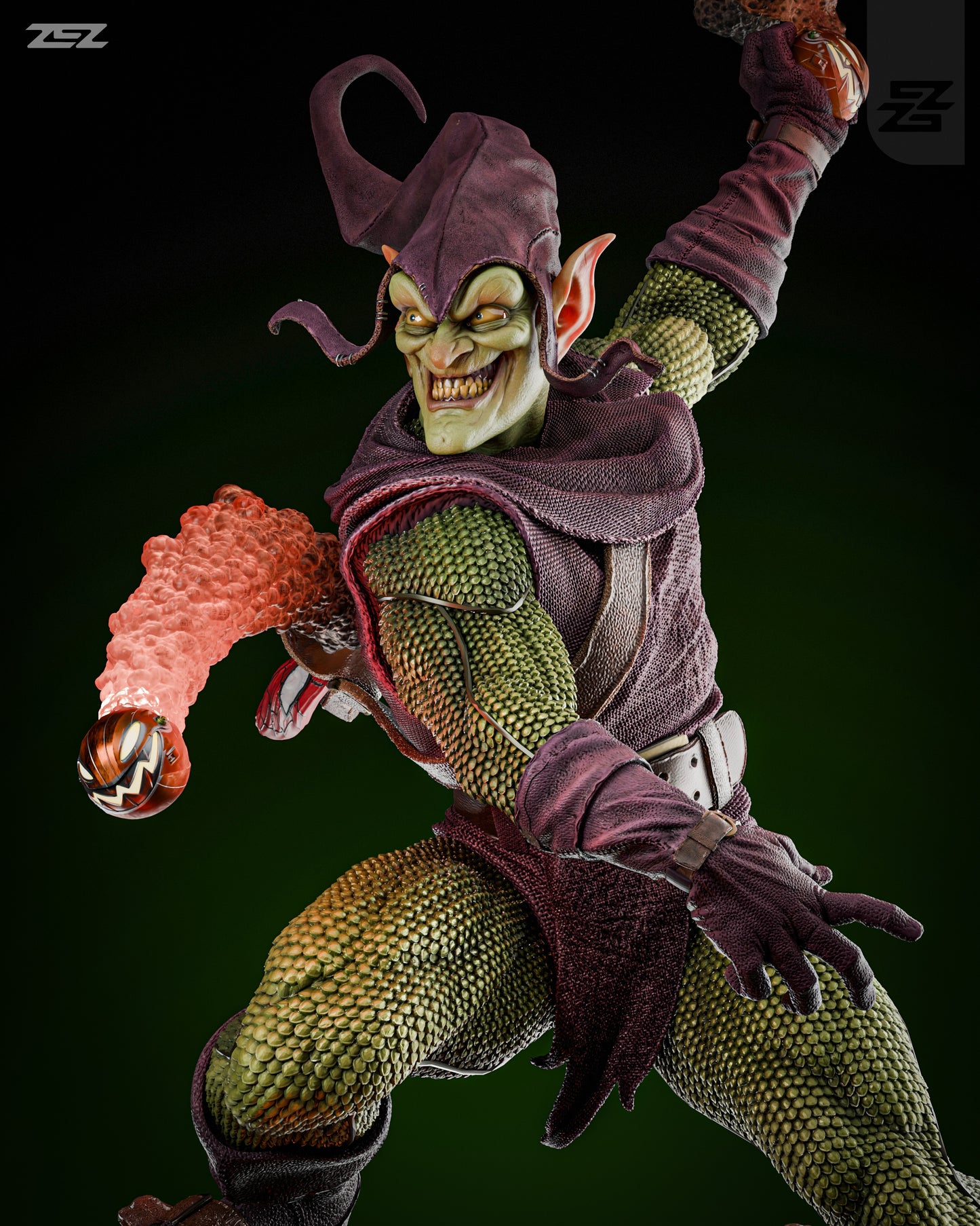 Green Goblin Resin Fan Art Pro Painted - MTO (ZEZ)