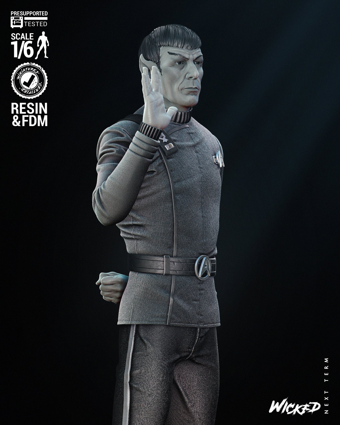 Spock Resin Fan Art Pro Painted - MTO