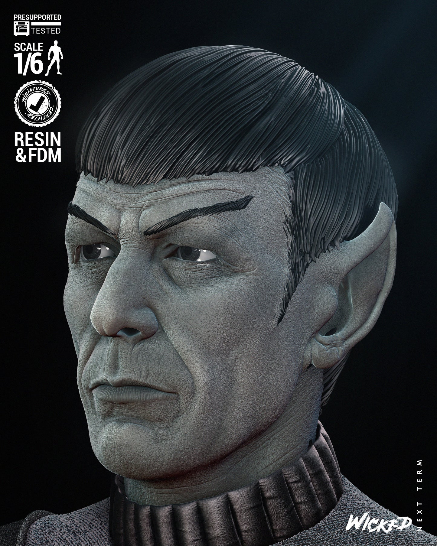 Spock Resin Fan Art Pro Painted - MTO