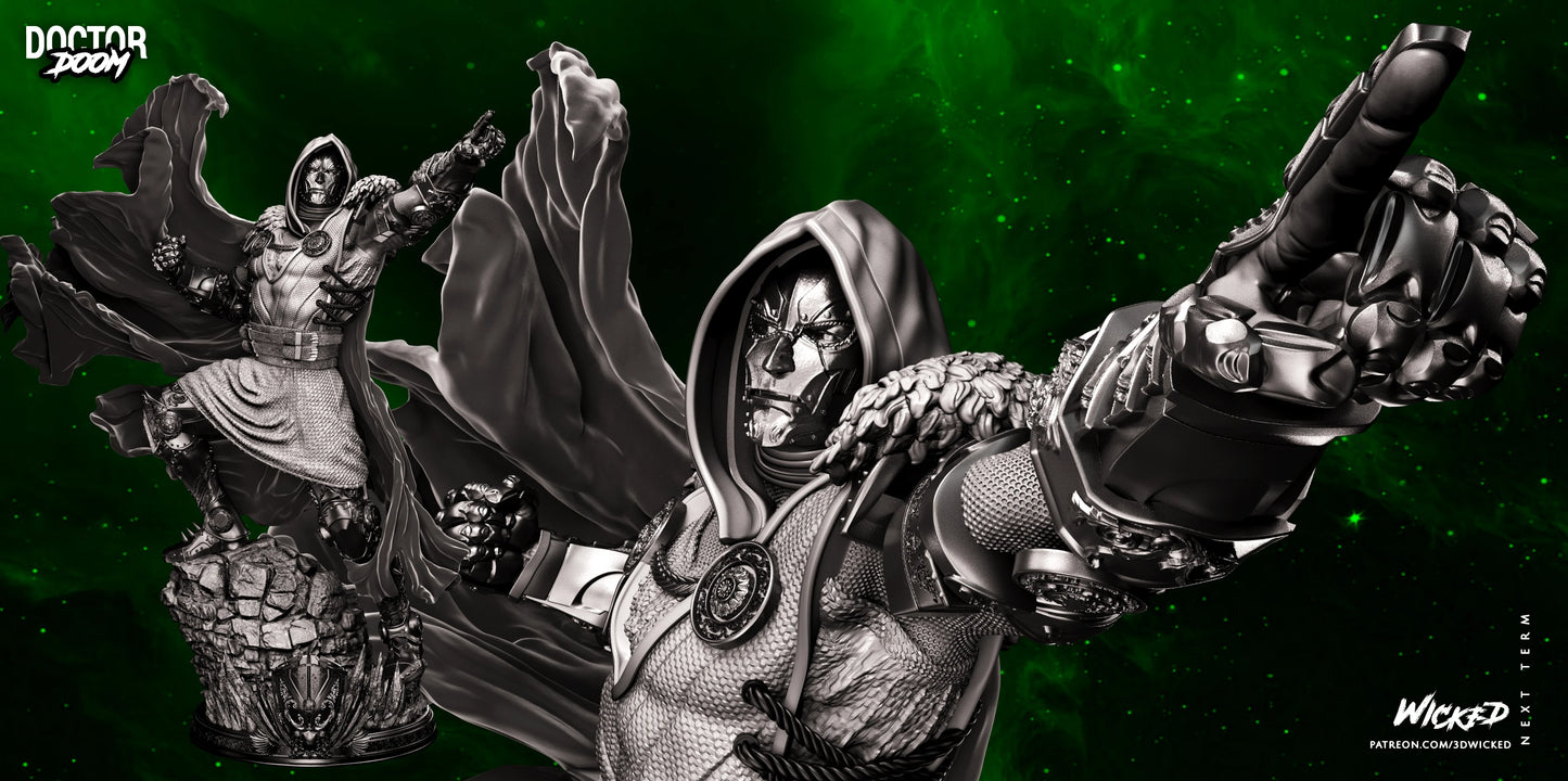 Dr. Doom Resin Fan Art - MTO (Wicked Studios)