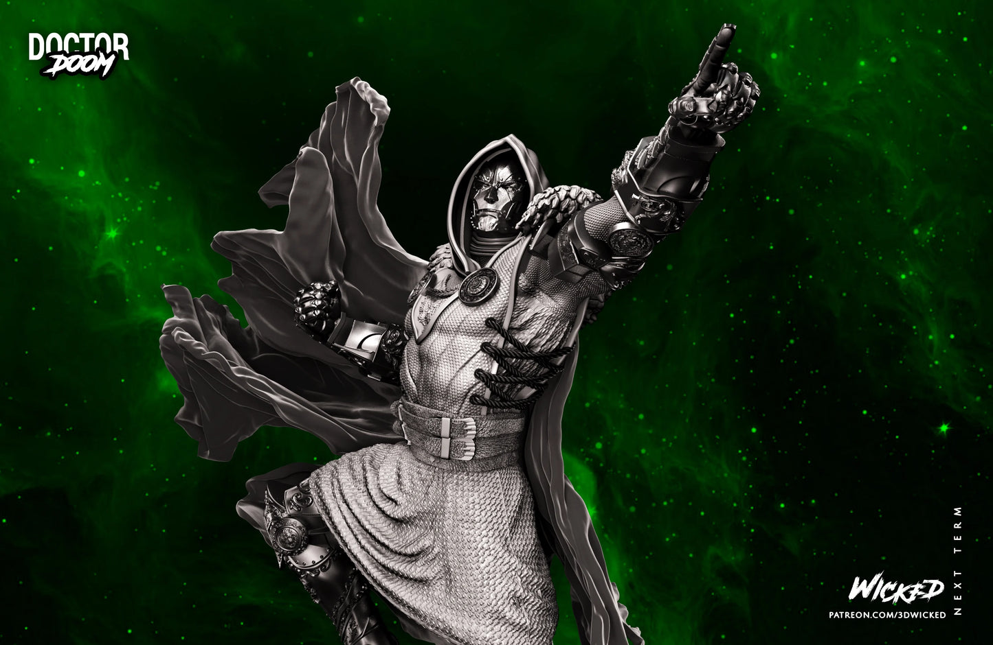 Dr. Doom Resin Fan Art - MTO (Wicked Studios)