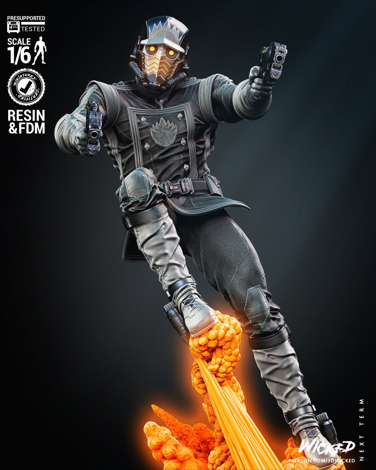 Star Lord Resin Fan Art Pro Painted - MTO