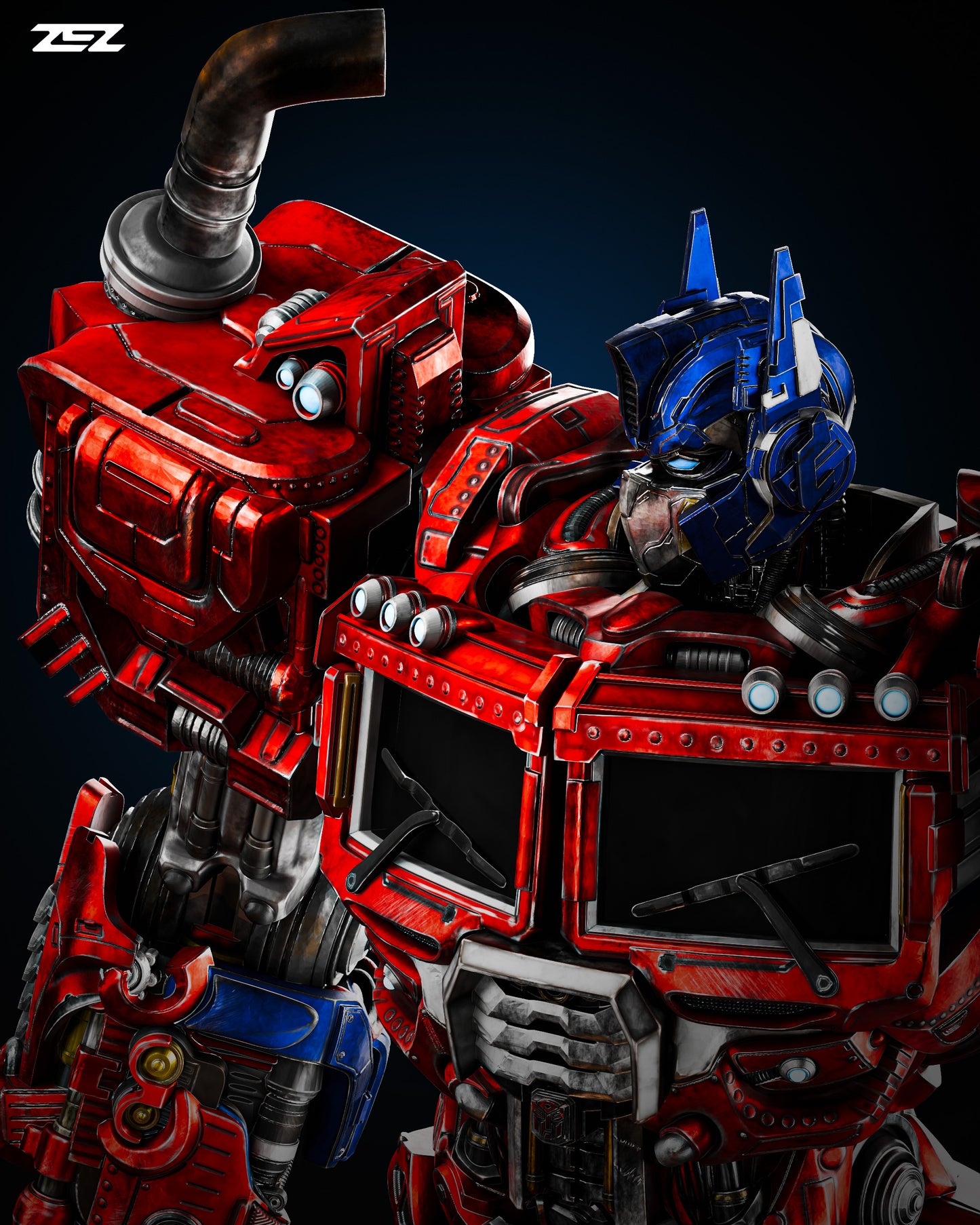 Optimus Prime Resin Sculpture Fan Art Pro - MTO (ZEZ)