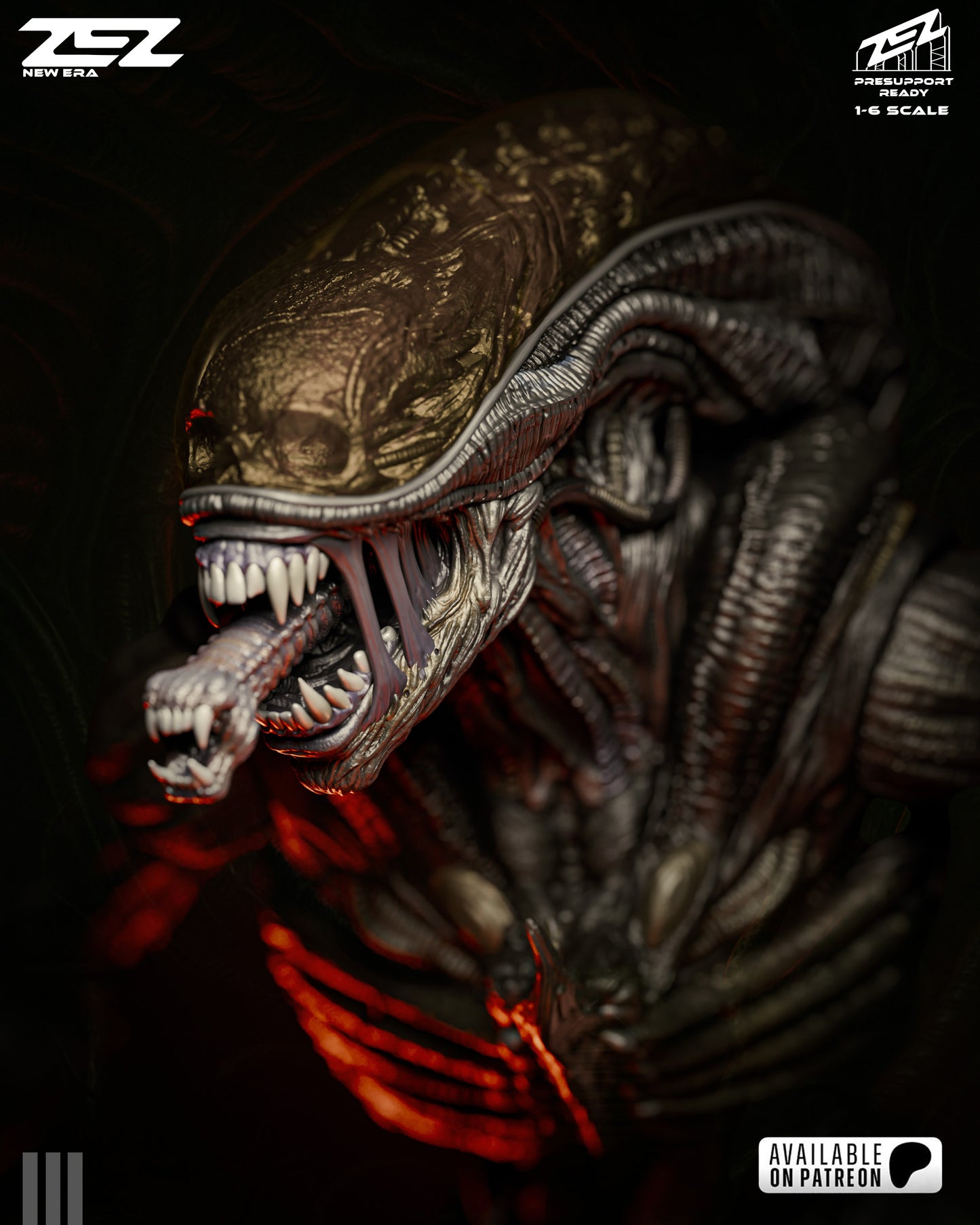 Deadly Alien Resin Fan Art - MTO (ZEZ)