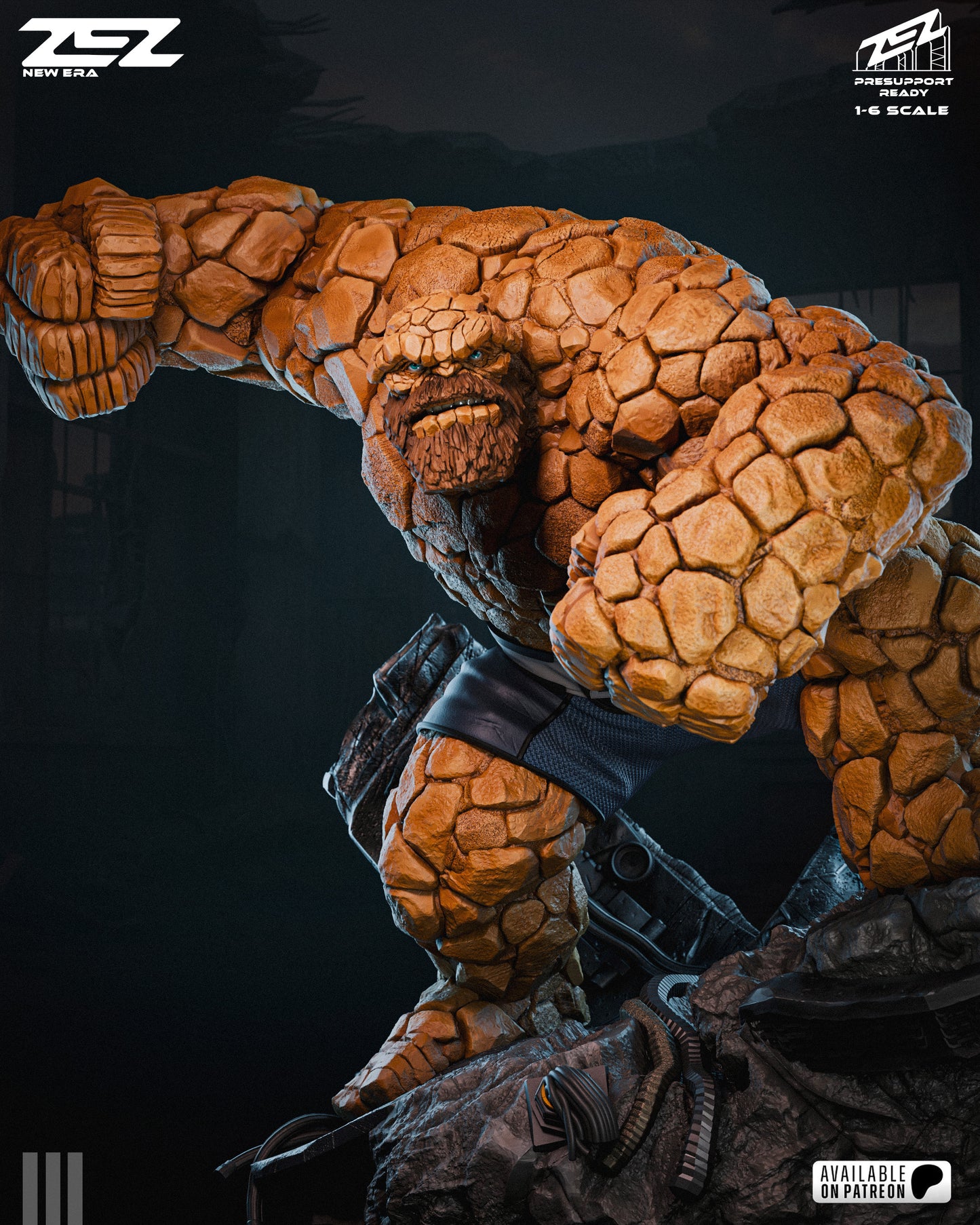 The Thing Resin Art (Design by ZEZ Studios)