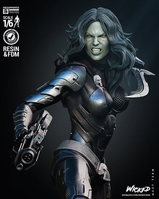 Gamora Resin Fan Art - MTO