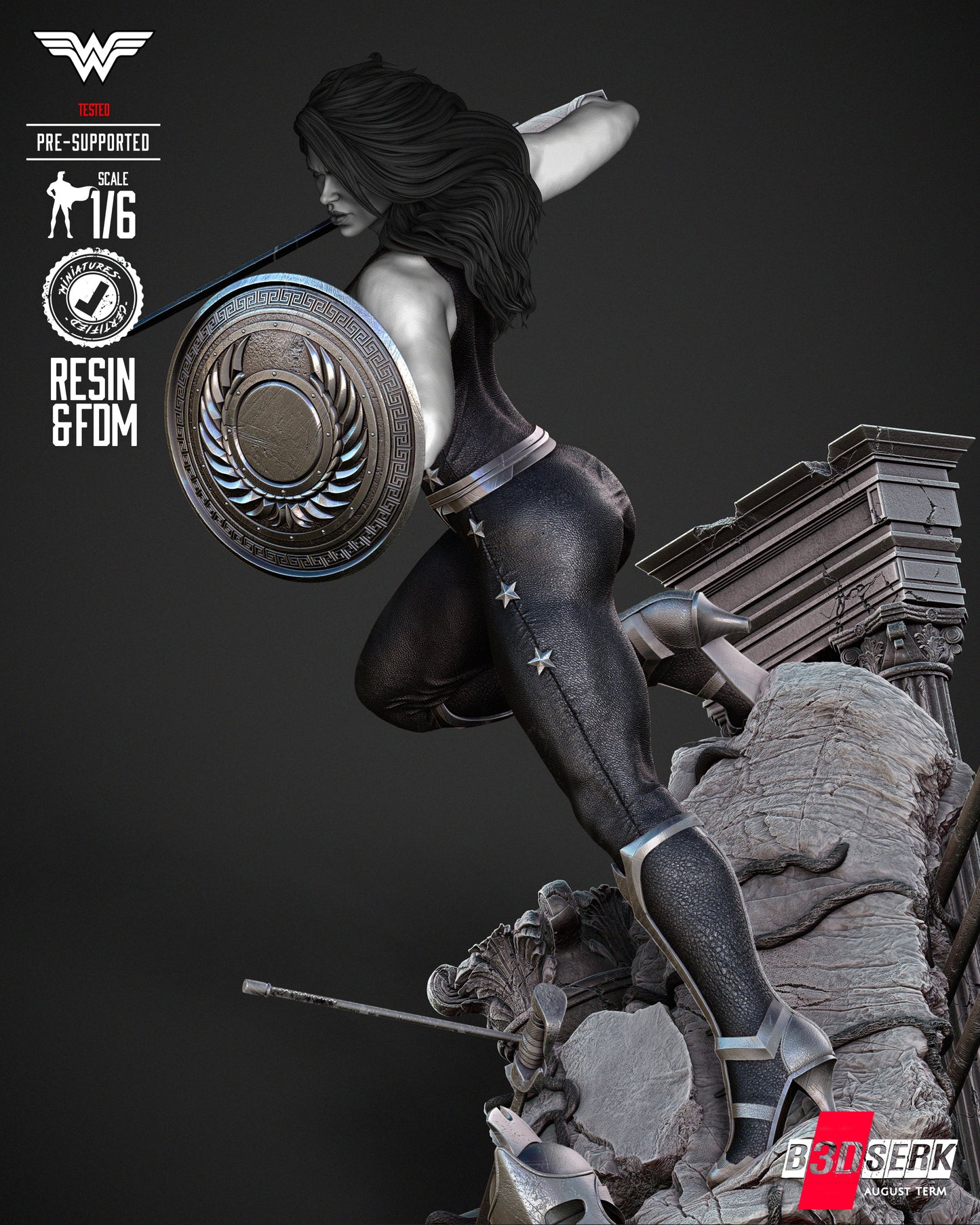 Donna Troy Collectible Resin Fan Art Pro Painted - MTO