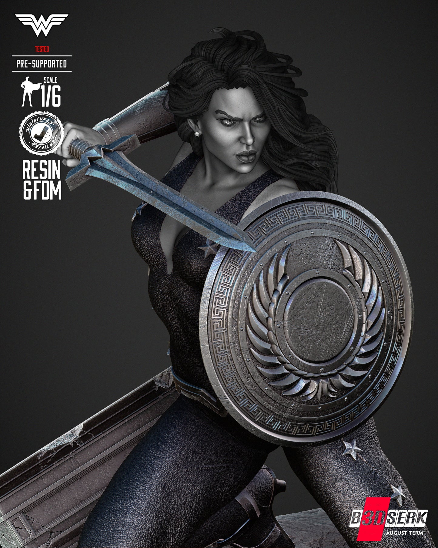 Donna Troy Collectible Resin Fan Art Pro Painted - MTO