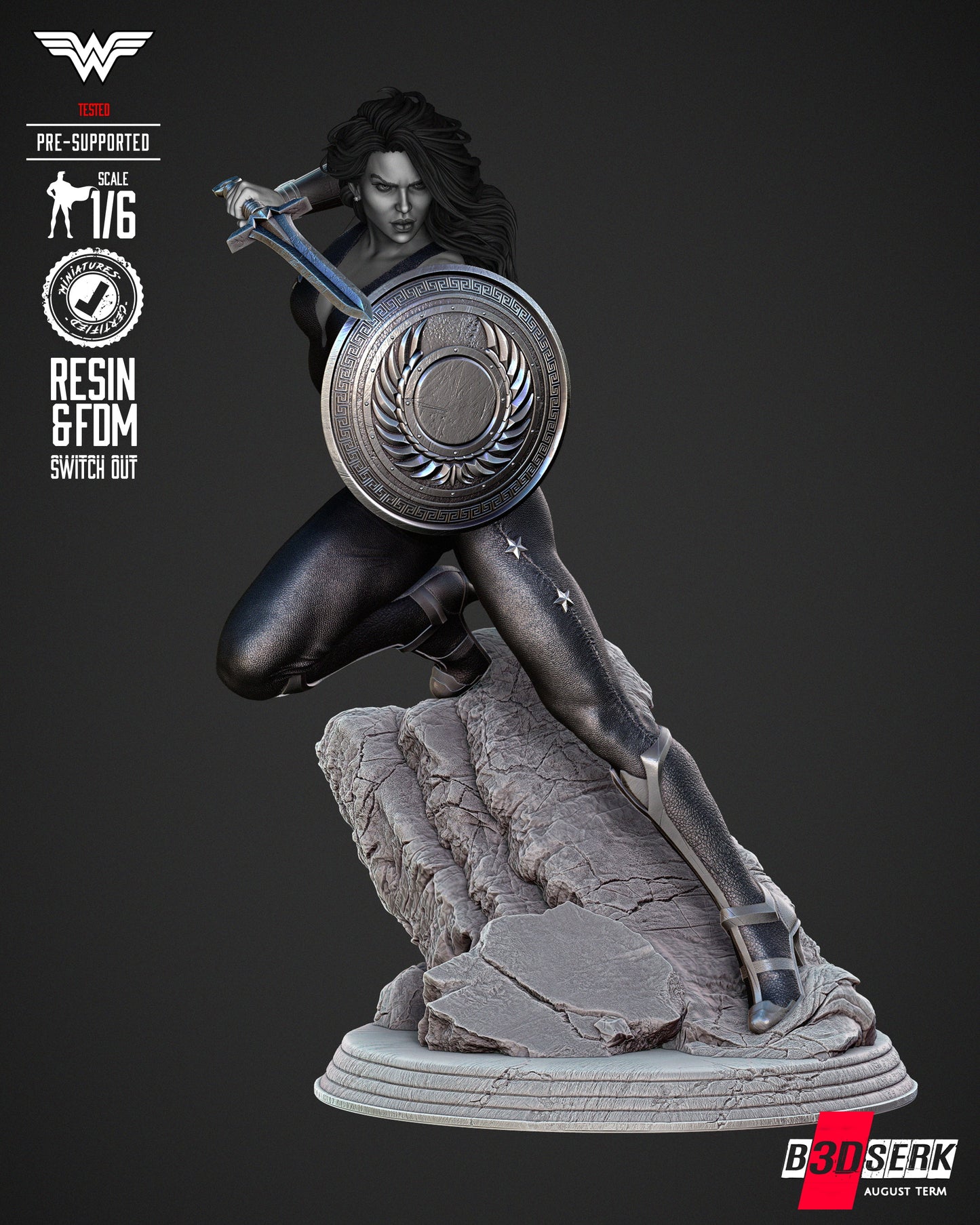 Donna Troy Collectible Resin Fan Art Pro Painted - MTO