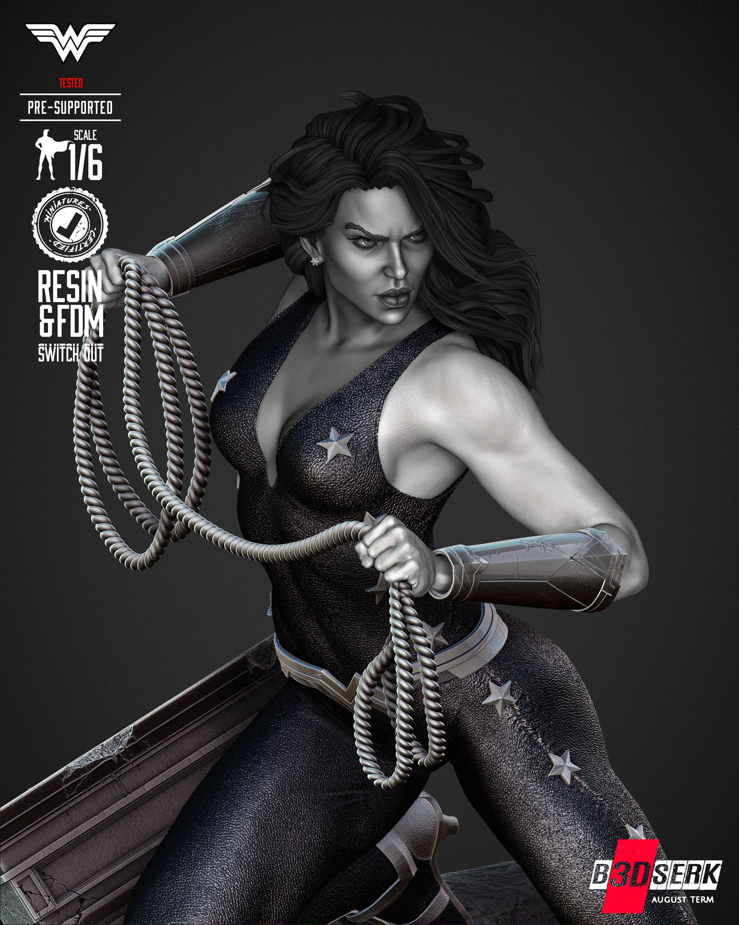 Donna Troy Collectible Resin Fan Art Pro Painted - MTO