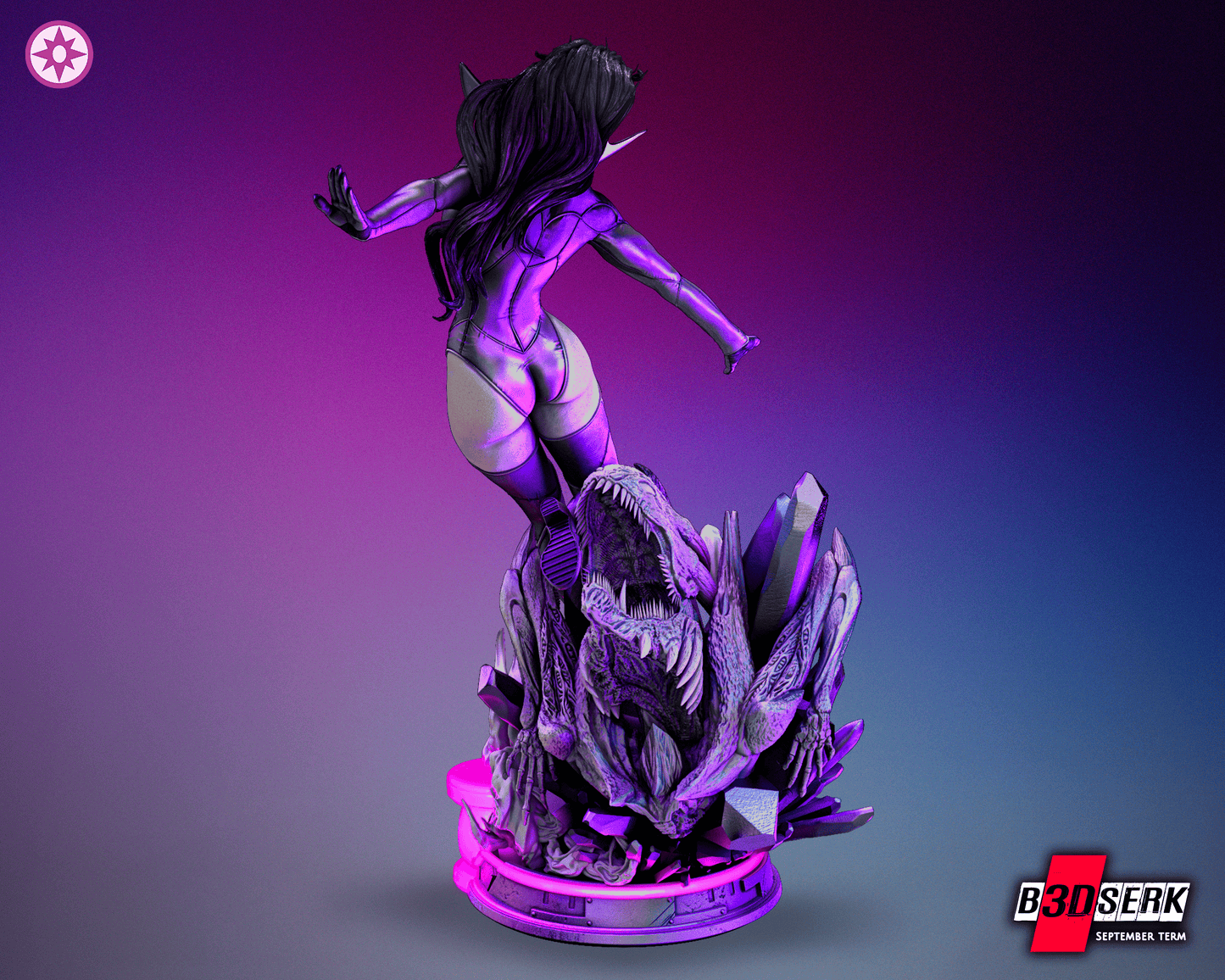 Star Sapphire Resin Sculpture Fan Art Pro Painted - MTO