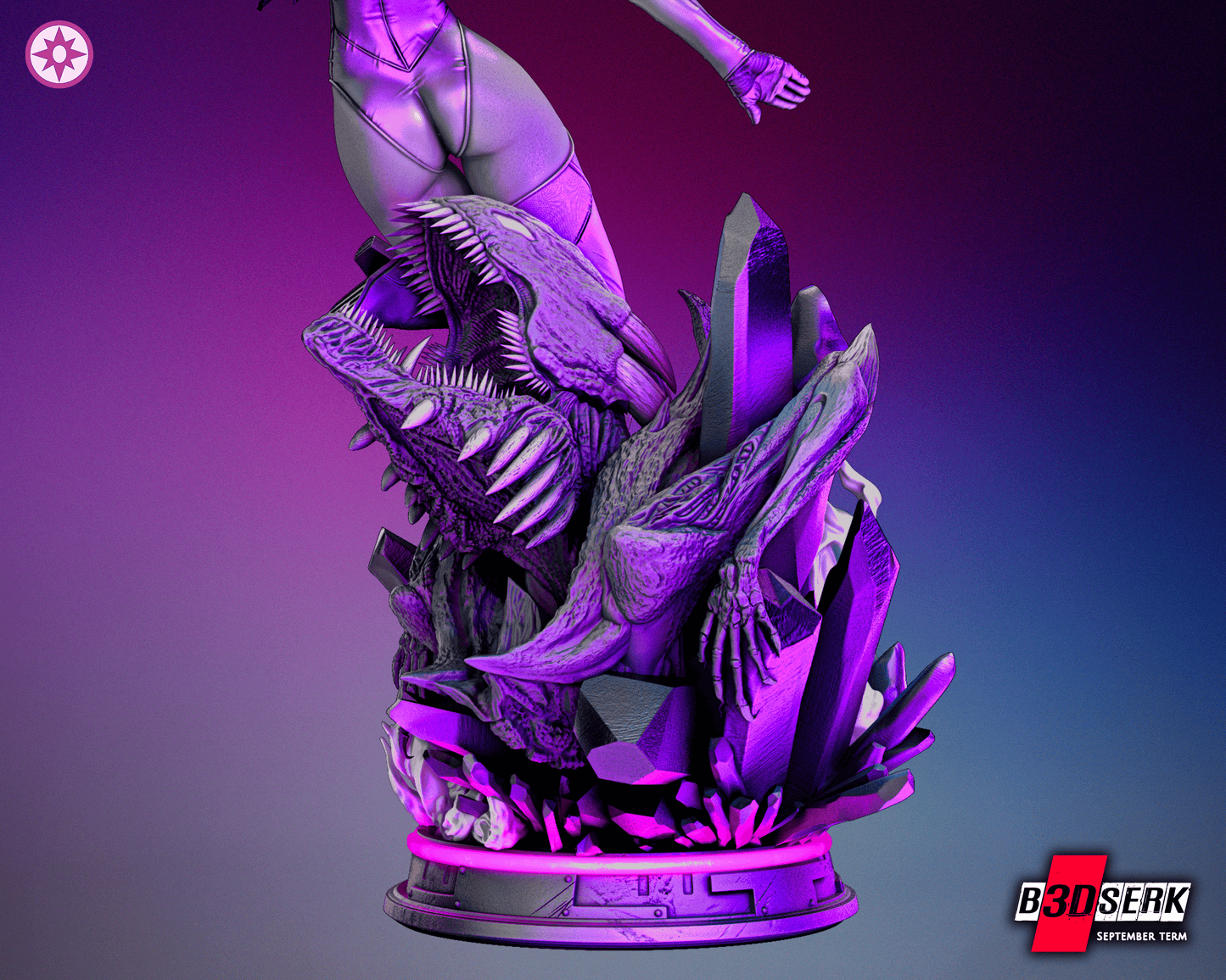 Star Sapphire Resin Sculpture Fan Art Pro Painted - MTO