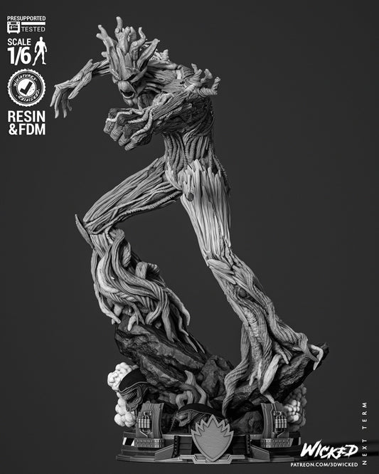 Groot Resin Fan Art Sculpture