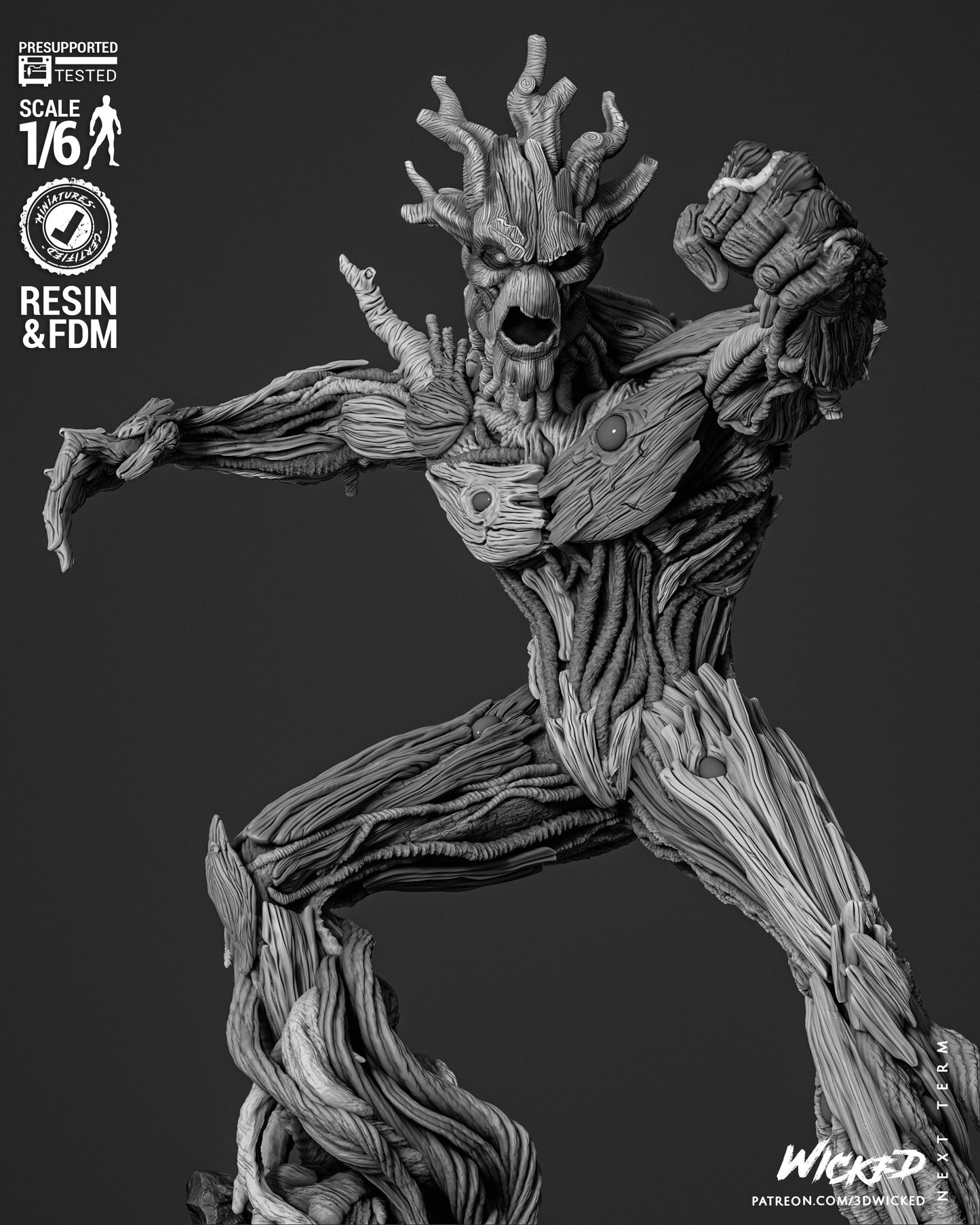 Groot Resin Fan Art Sculpture