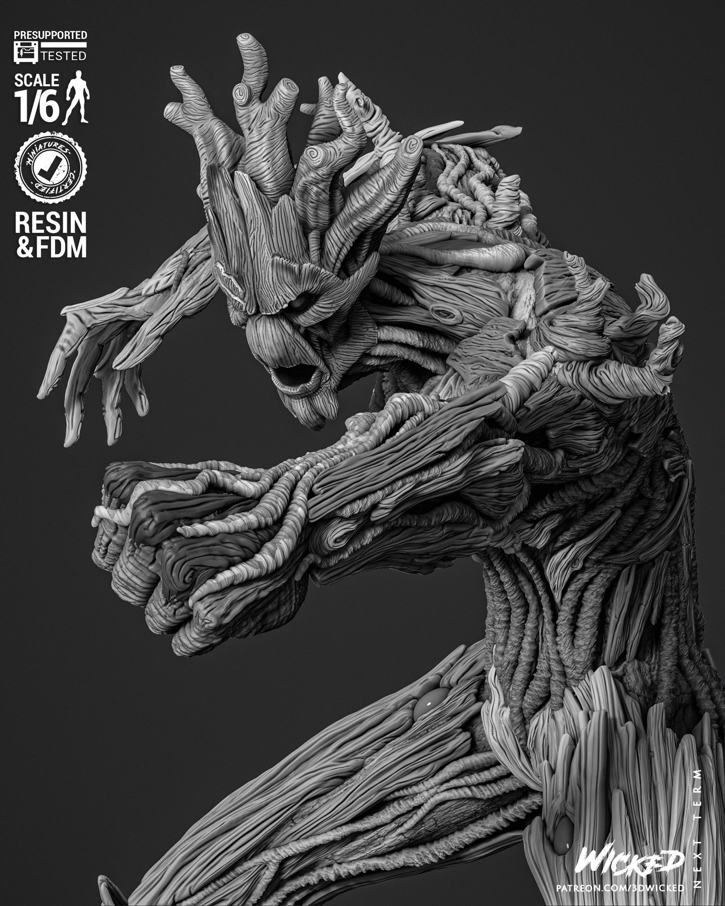 Groot Resin Fan Art Sculpture