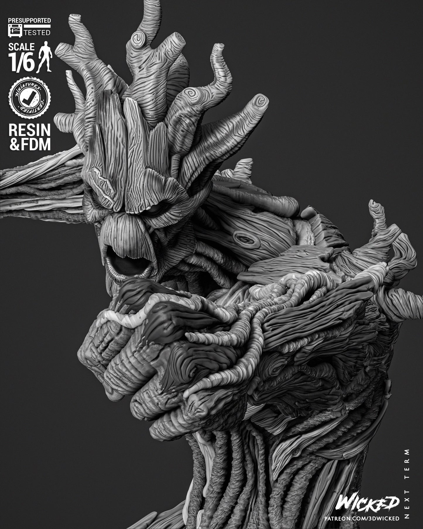 Groot Resin Fan Art Sculpture