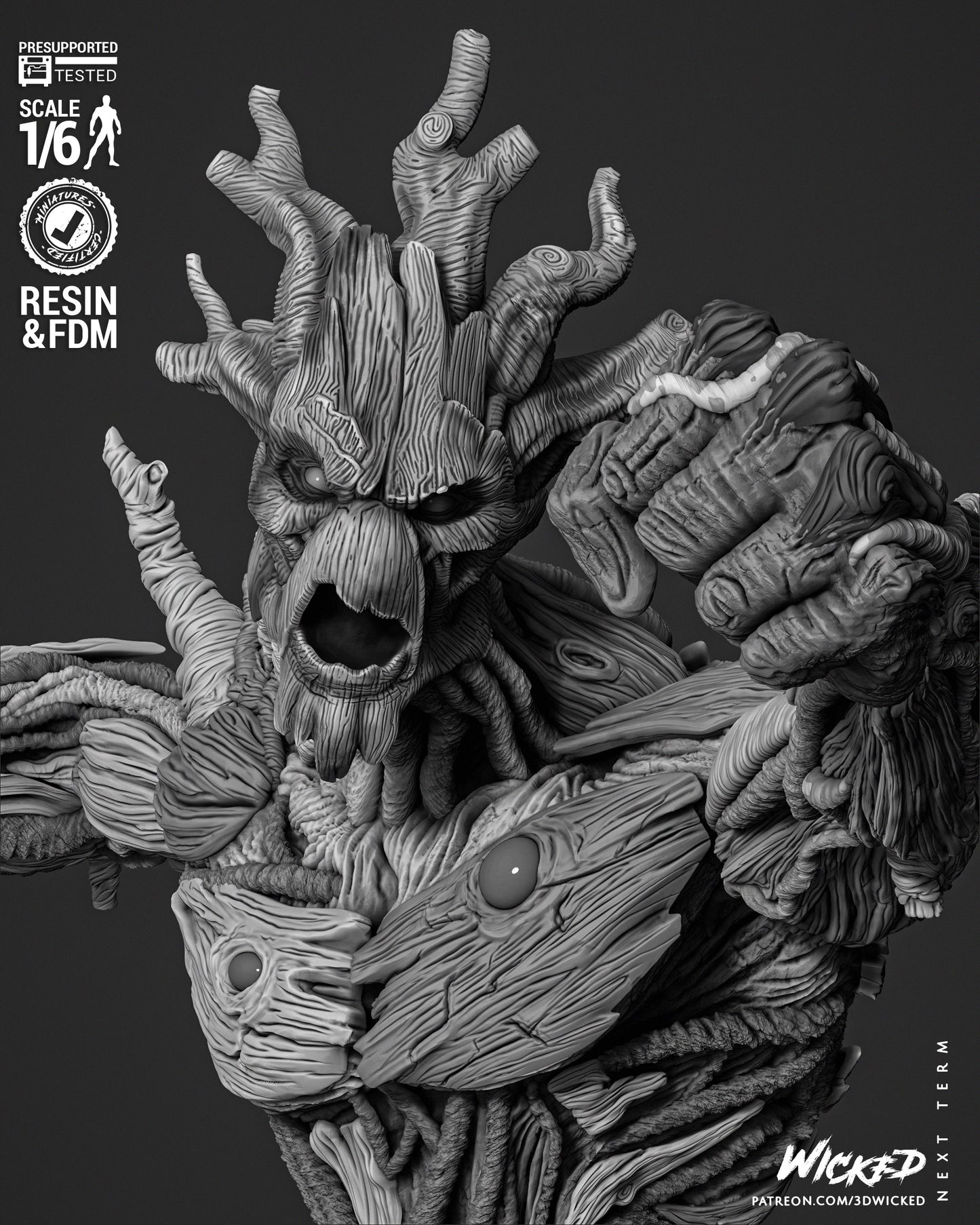 Groot Resin Fan Art Sculpture