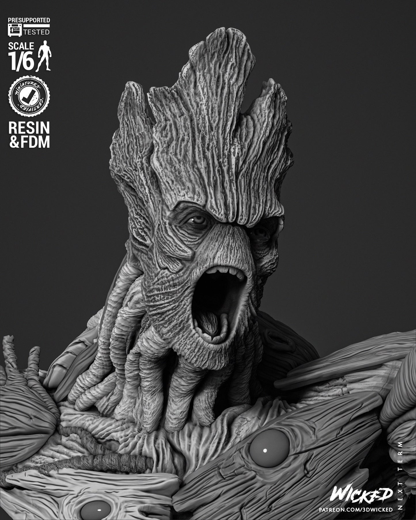 Groot Resin Fan Art Sculpture