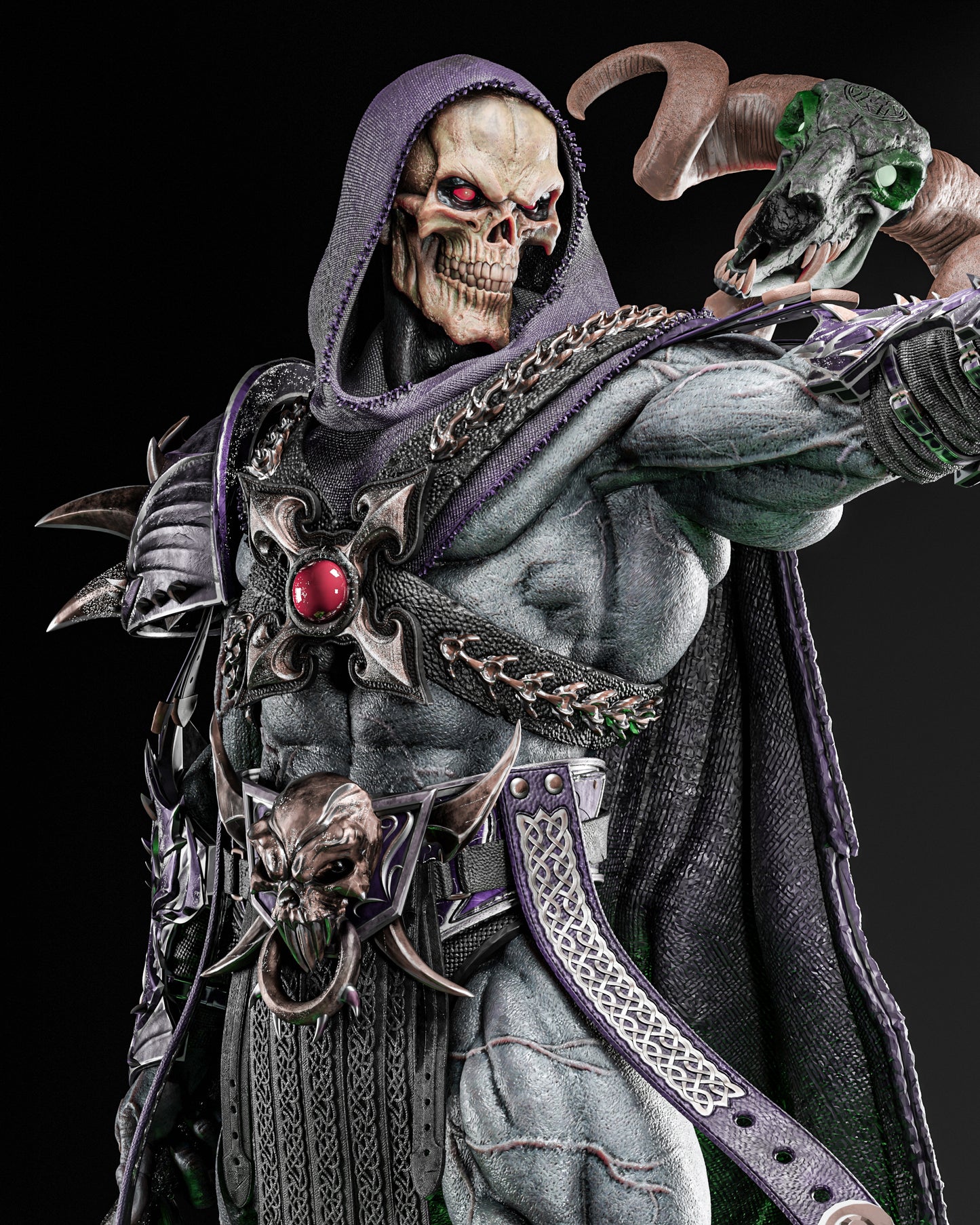 Skeletor Resin Sculpture Fan Art Pro - MTO (ZEZ)