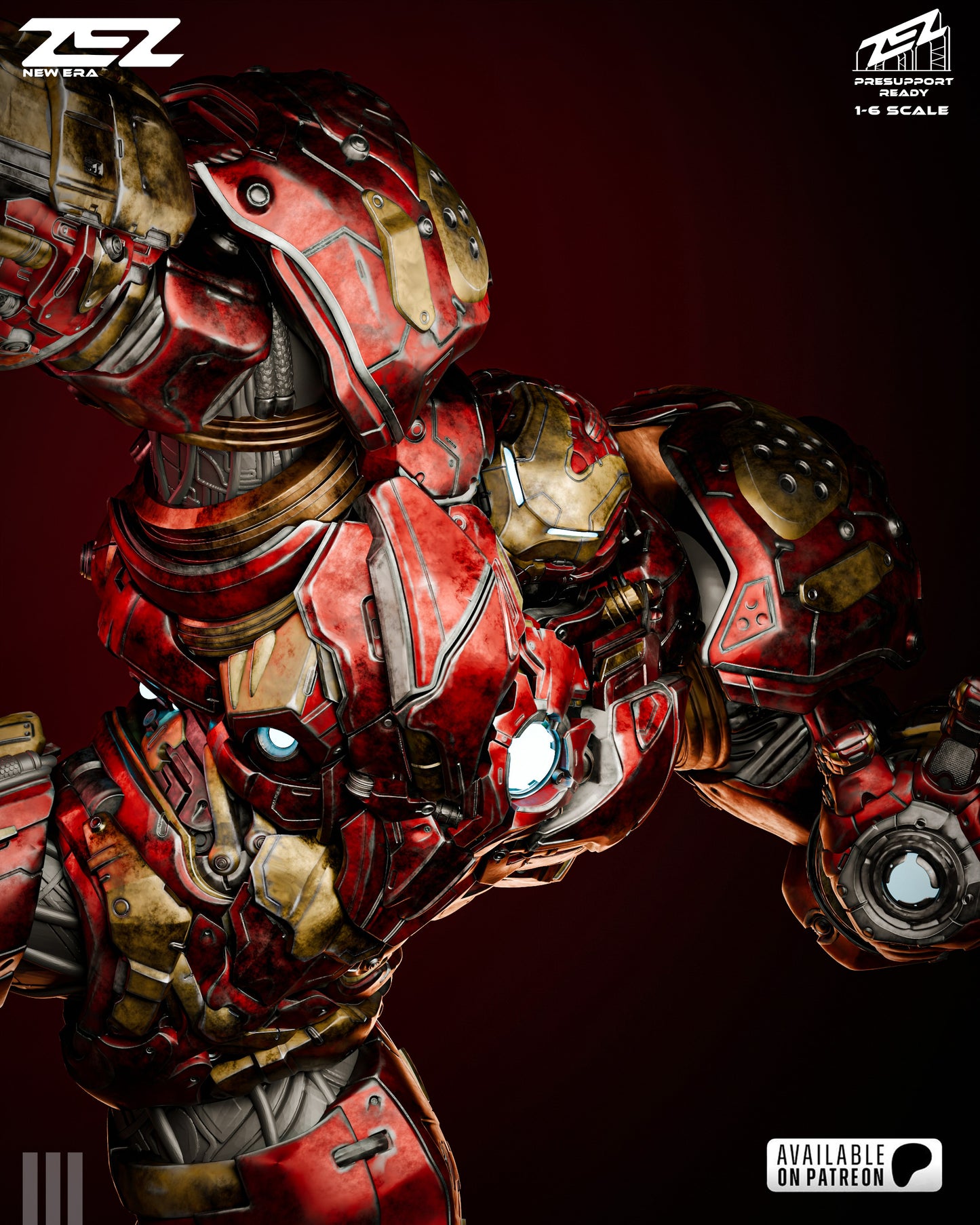Iron Man Hulk Buster - Resin Art MTO (Designed by ZEZ Studios)