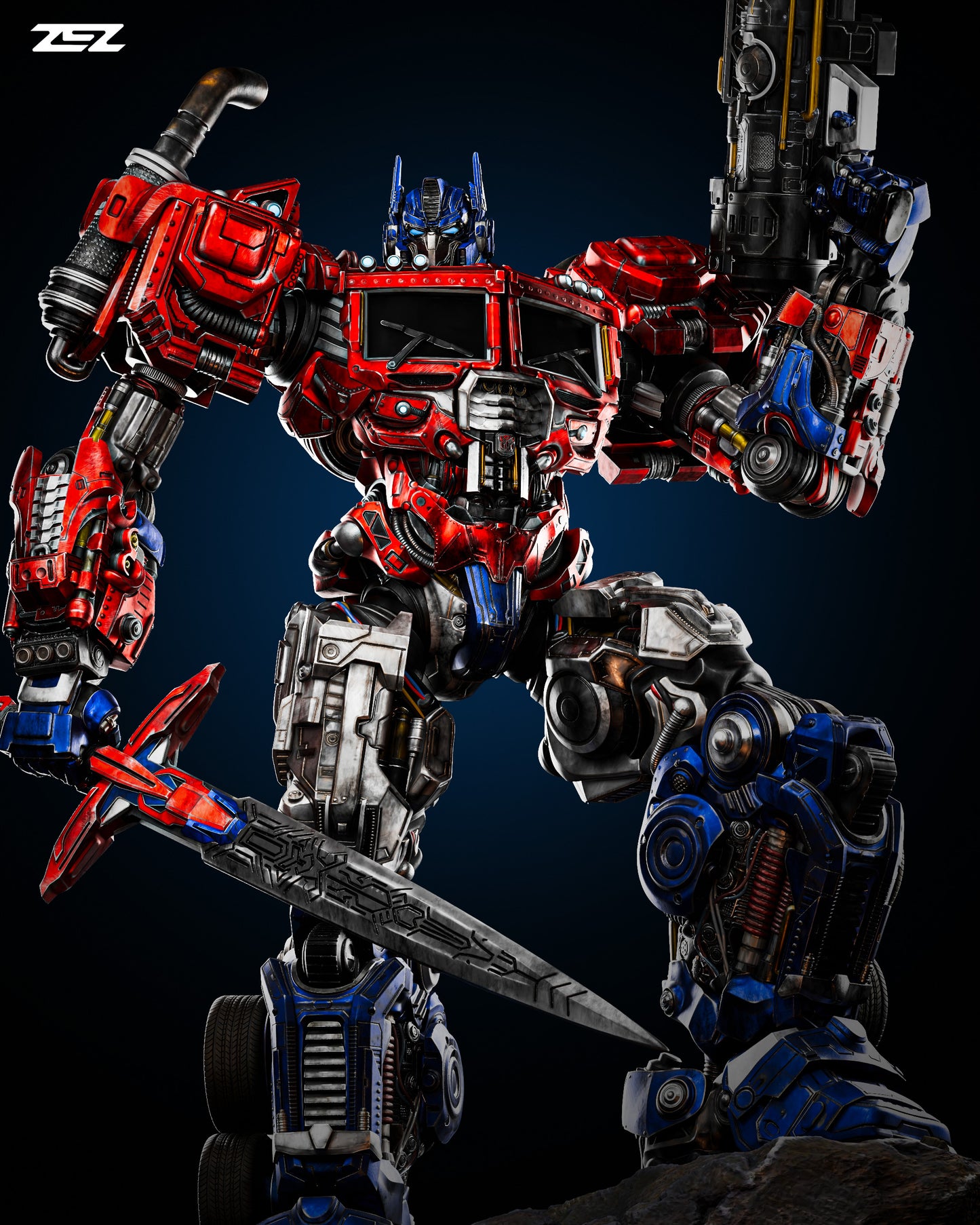 Optimus Prime Resin Sculpture Fan Art Pro - MTO (ZEZ)