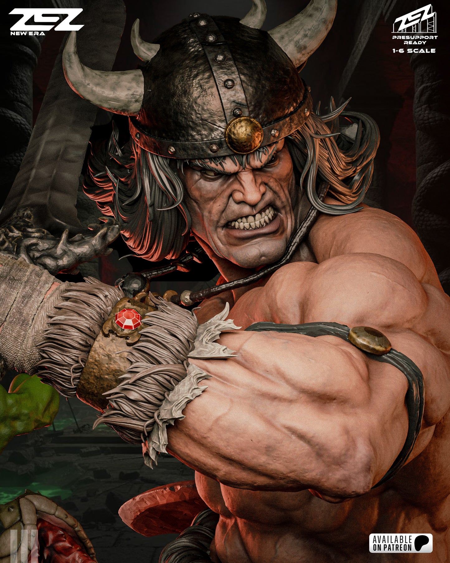 Conan the Barbarian - Resin Art MTO (Designed by ZEZ Studios)