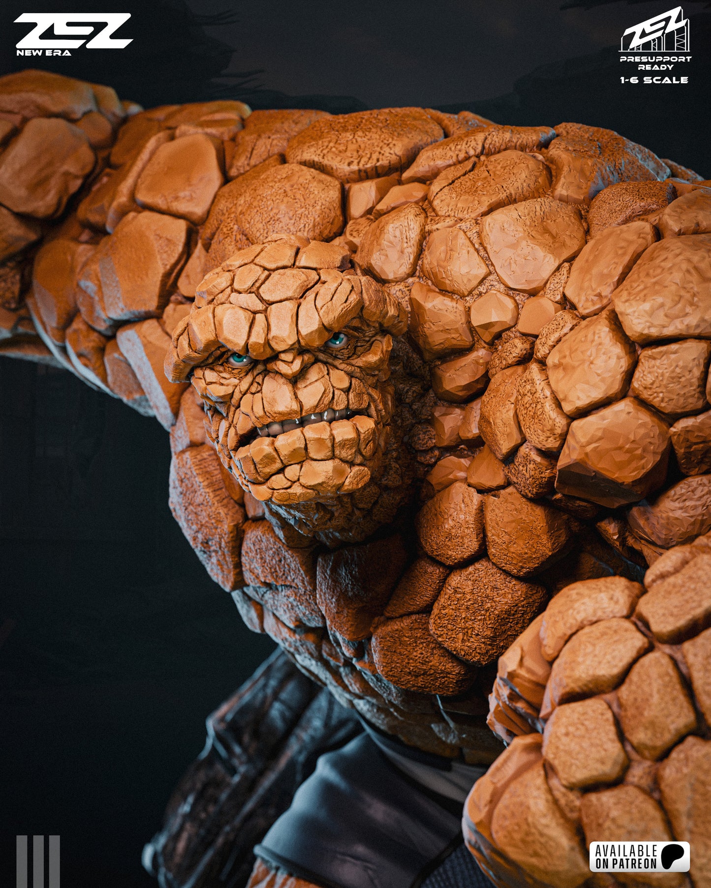 The Thing Resin Art (Design by ZEZ Studios)