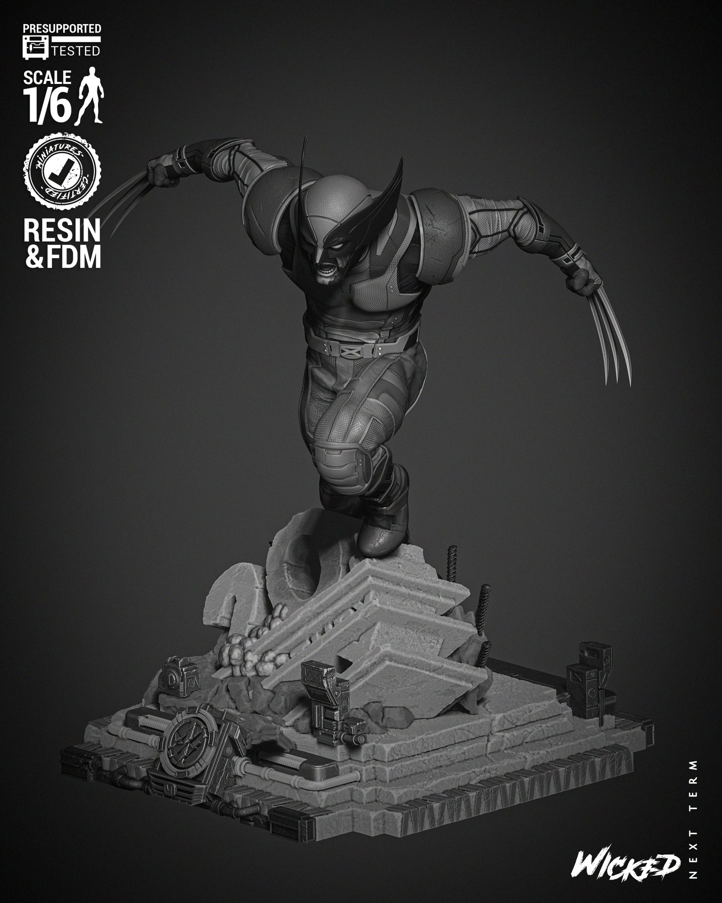 Wolverine Resin Fan Art - MTO Wicked Studios